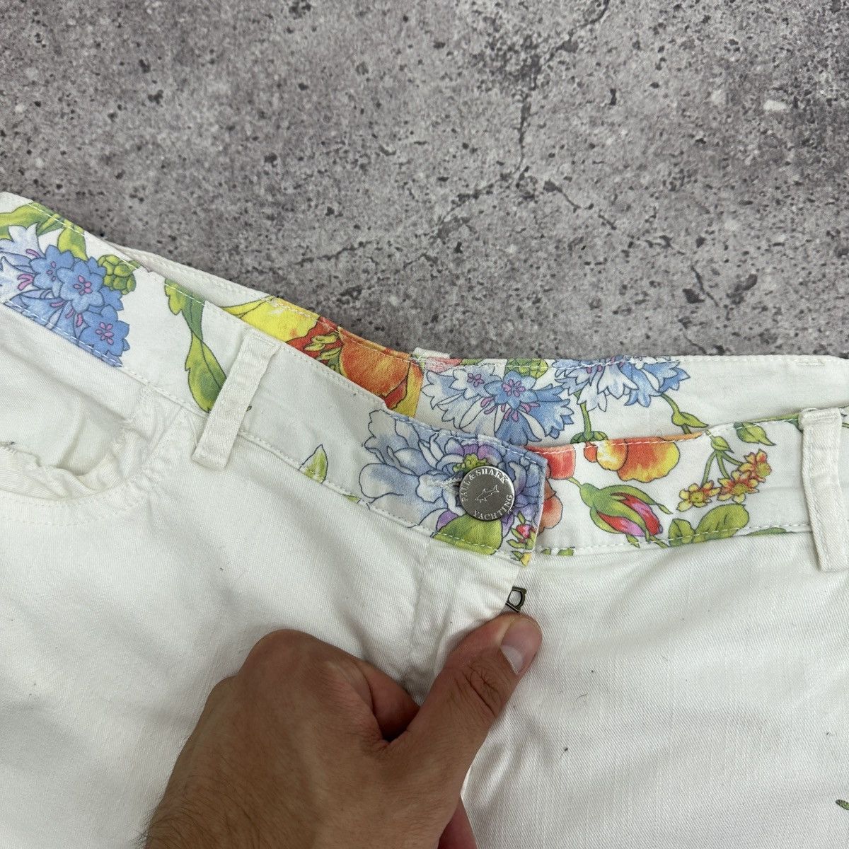 Paul & Shark Vintage 00s Paul & Shark Yachting Floral print jeans y2k og Size 30" / US 8 / IT 44 - 8 Thumbnail