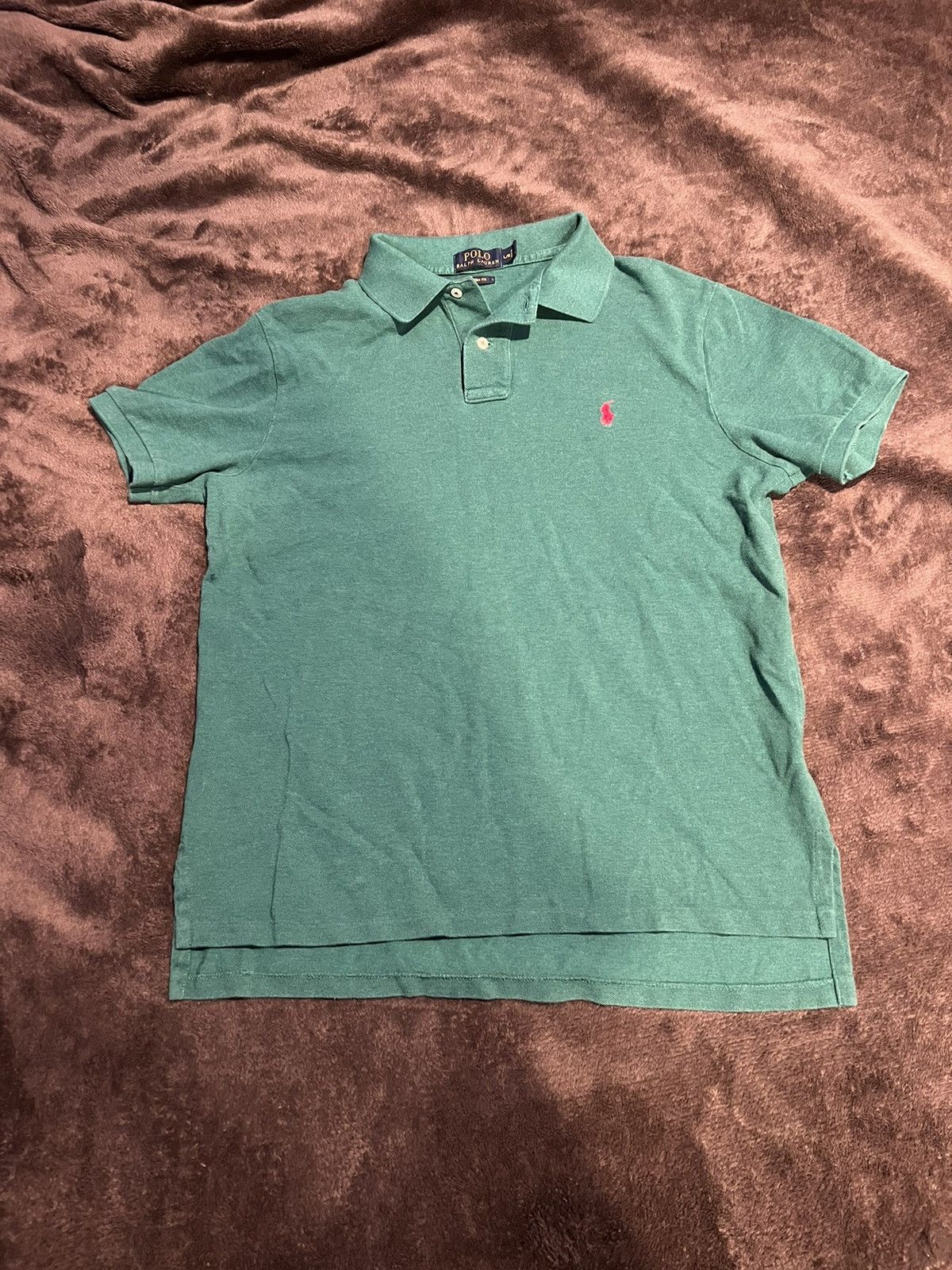 Polo Ralph Lauren Polo Ralph Lauren Custom Fit Green Cotton Size US L / EU 52-54 / 3 - 1 Thumbnail
