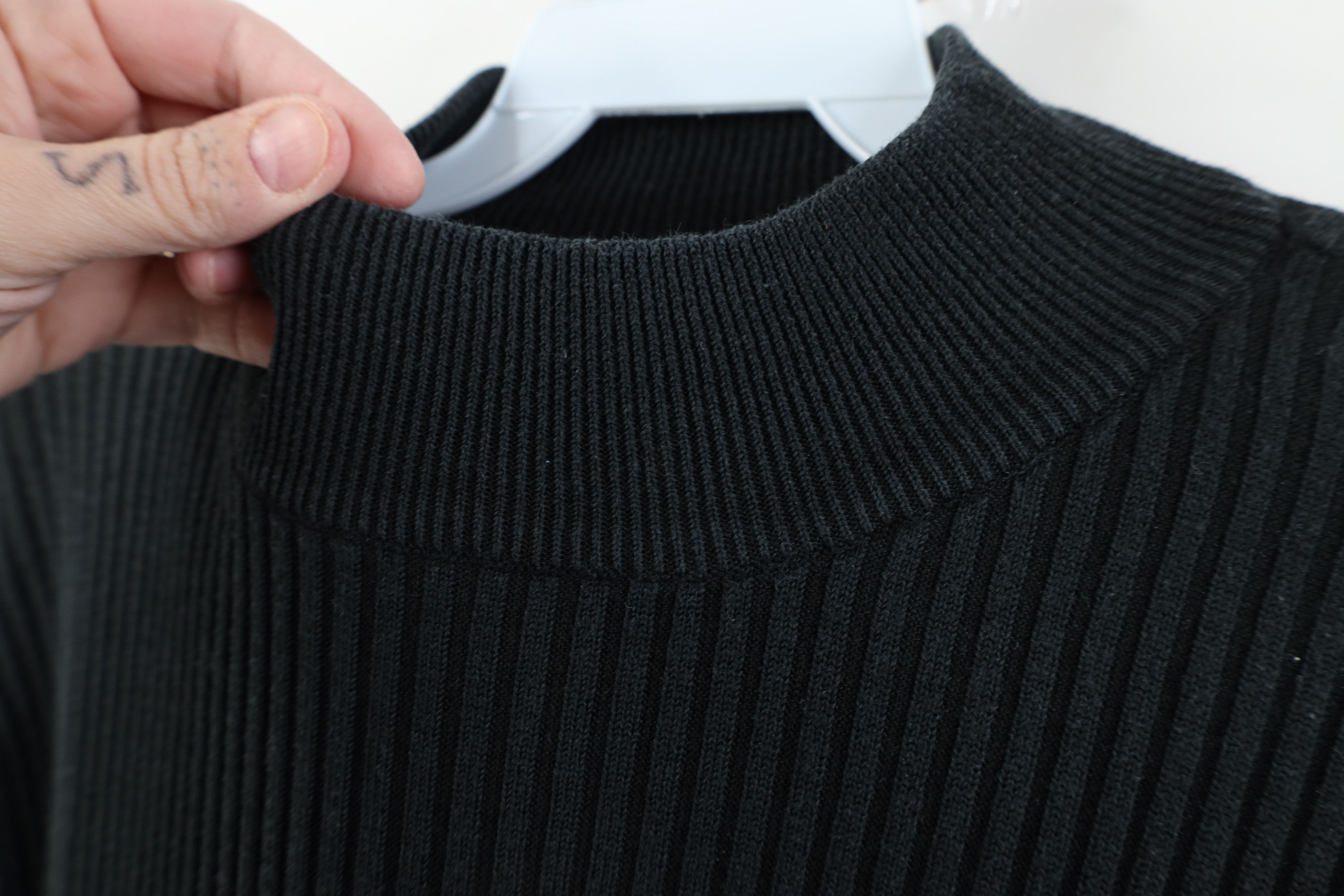 Vintage Vintage 90s Y2K Babydoll Knit Stretch Mock Neck Sweater Size XL / US 12-14 / IT 48-50 - 5 Thumbnail