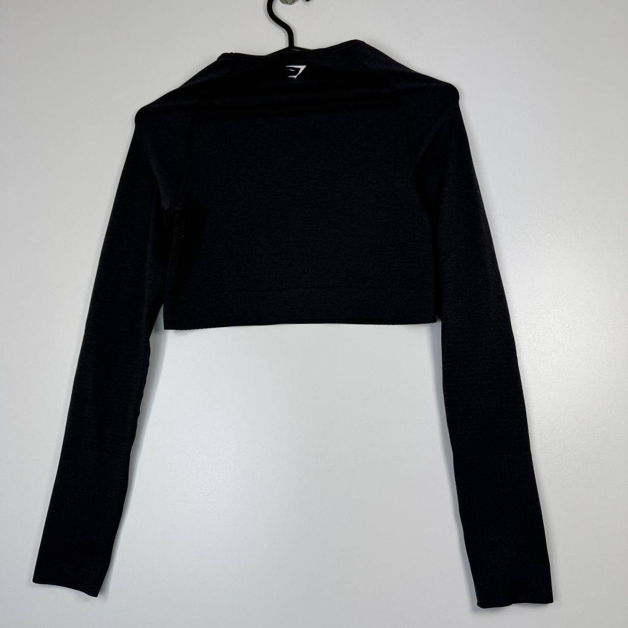 Gymshark Gymshark Black Cropped Long Sleeve Training Top Womens Sz S Size S / US 4 / IT 40 - 8 Thumbnail