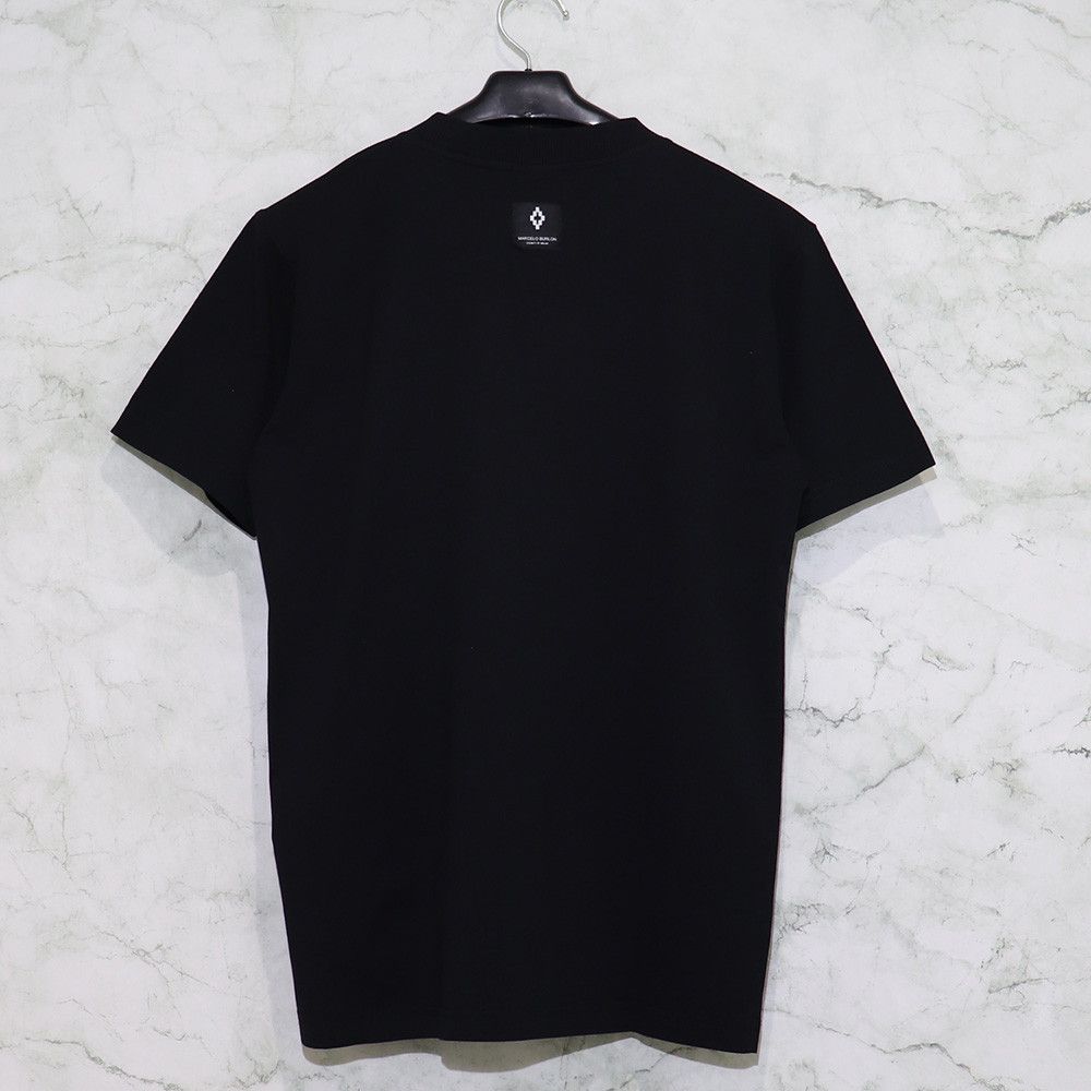 Marcelo Burlon o1mle0225 C.E Spaceships T Shirt in Black Size US M / EU 48-50 / 2 - 2 Thumbnail