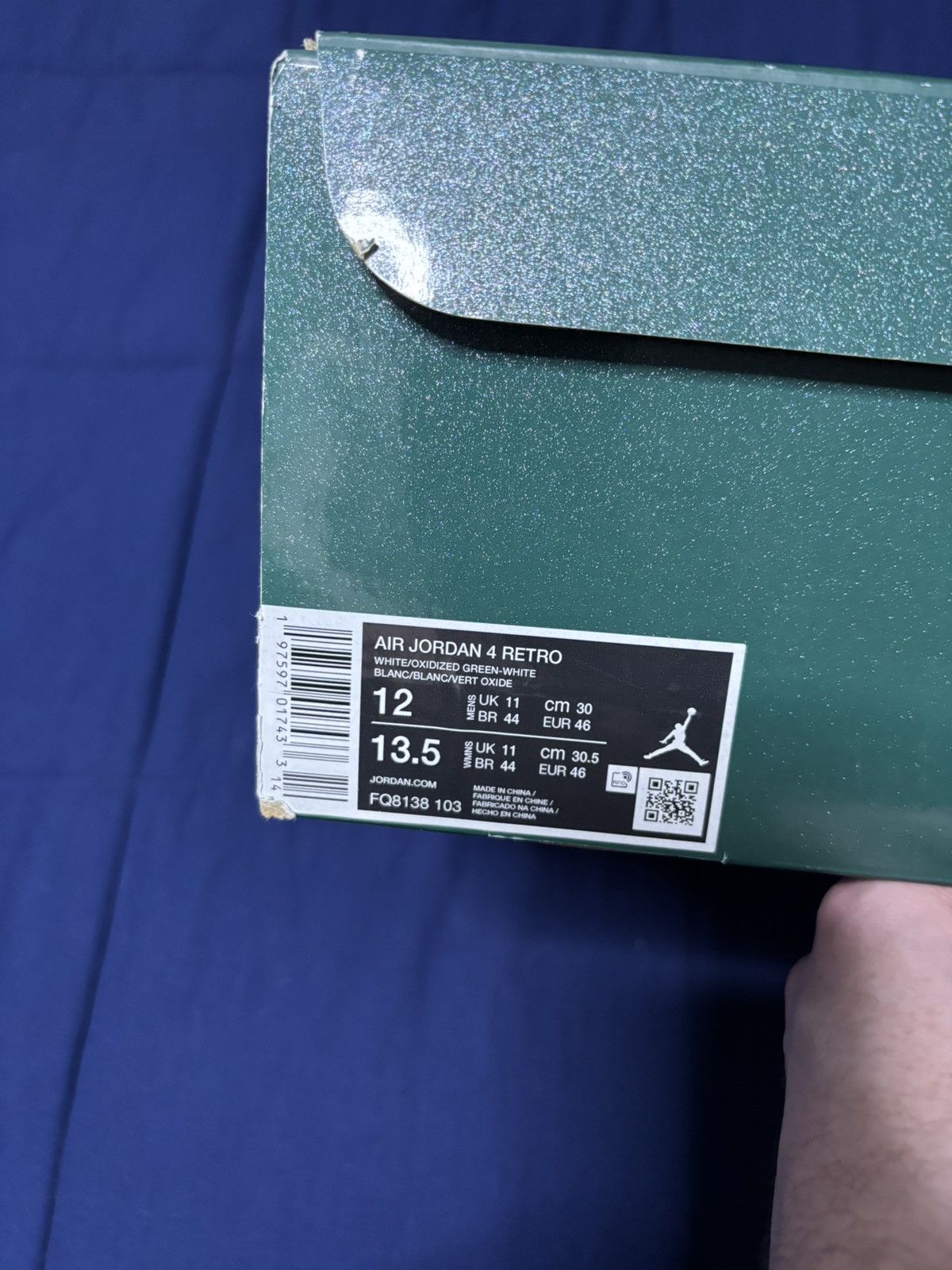 Jordan Brand Jordan 4 Retro Oxidized Green 2024 Size 12 Size US 12 / EU 45 - 9 Thumbnail