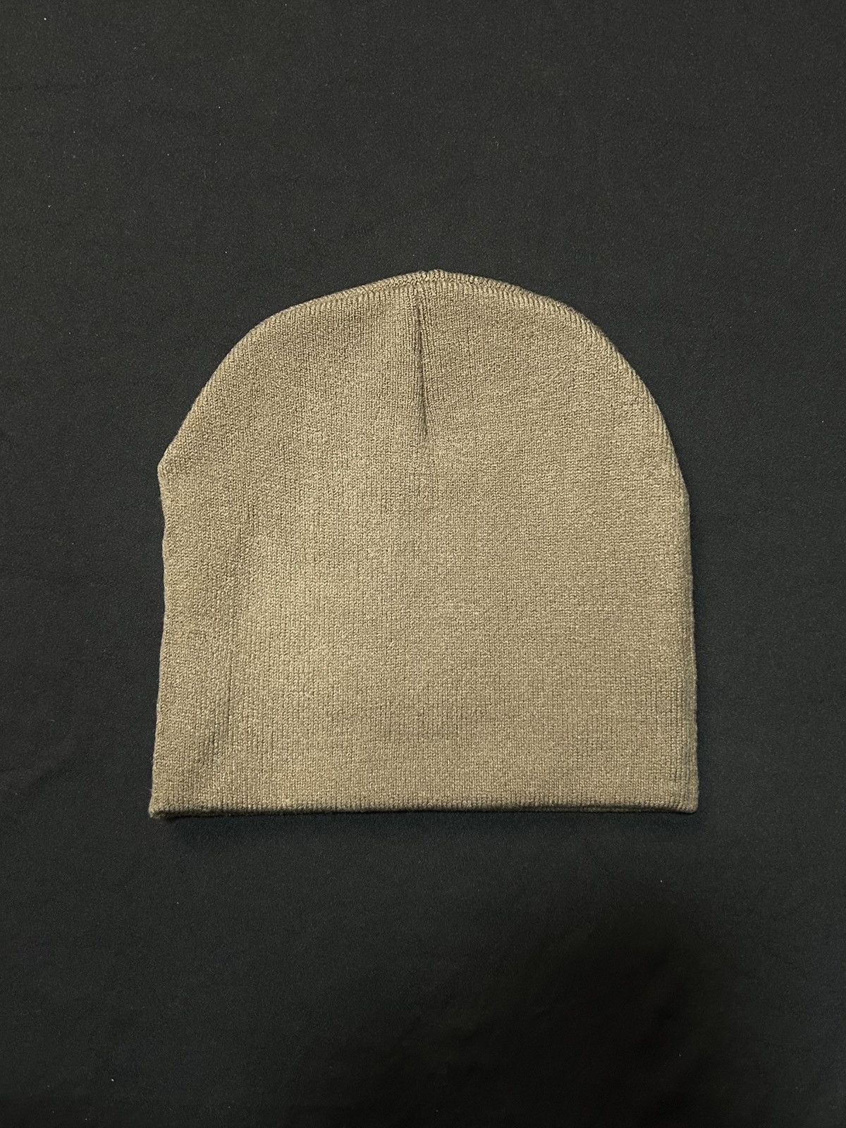 Japanese Brand Rare Chunky Graphic No Cuff Knit Brown Beanie Hats OS Size ONE SIZE - 5 Thumbnail