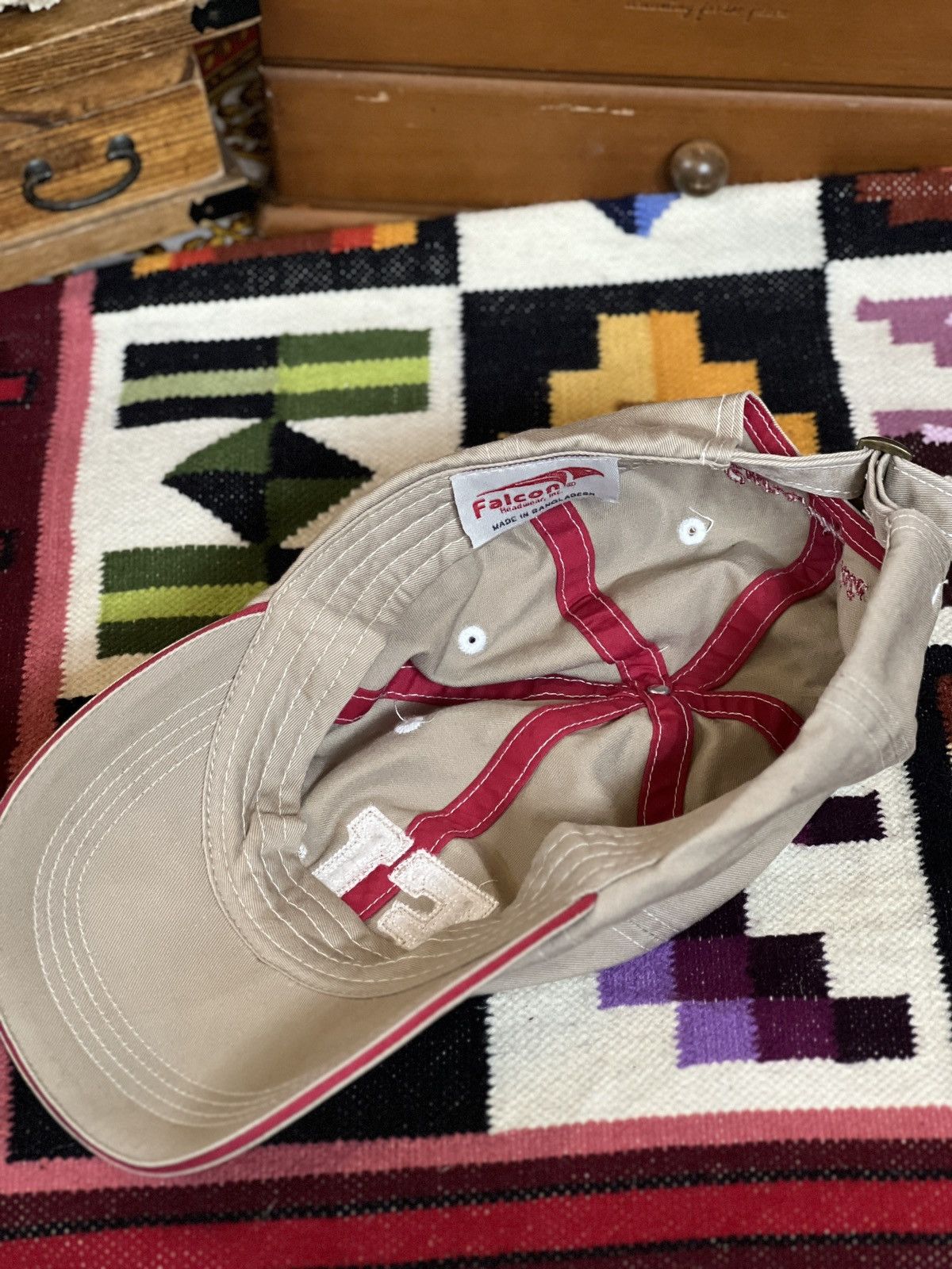 Falcone × Japanese Brand Falcon Brown Cap FL EMBROIDERED CAP Vintage Cap size 56-59cm Size ONE SIZE - 7 Thumbnail