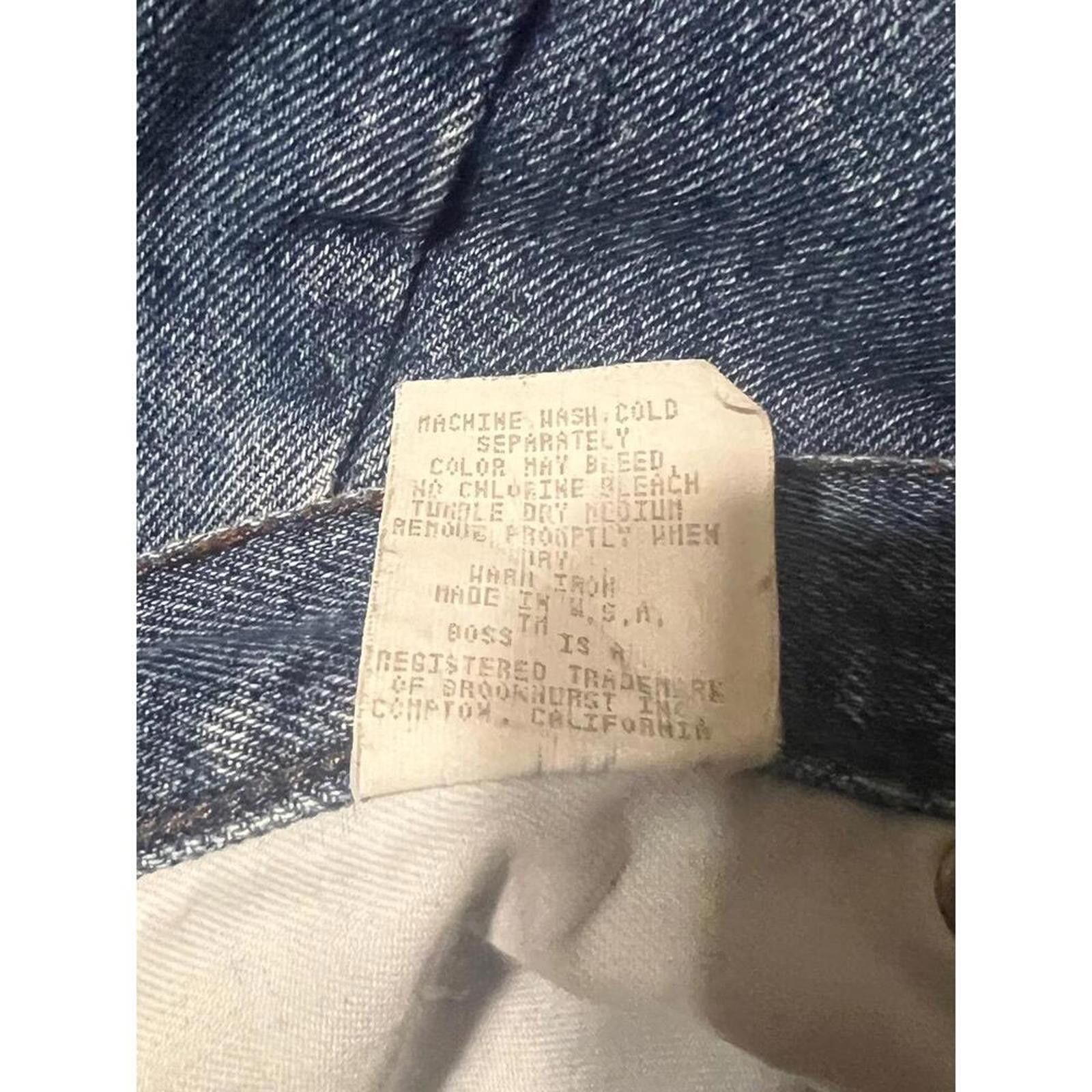 Hugo Boss Hugo Boss Men's 34x34 Navy Vintage wide leg Fit, 90s Size US 34 / EU 50 - 7 Thumbnail