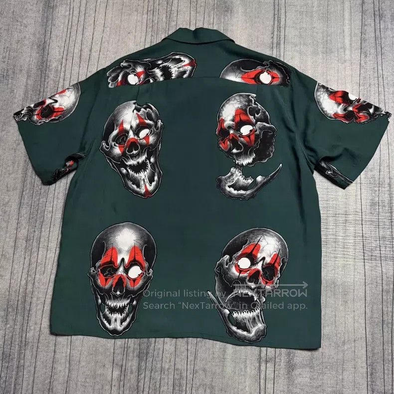 Wacko Maria Wacko Maria 22SS Heavenly Tokyo Skull Head Hawaiian Short Size US M / EU 48-50 / 2 - 2 Thumbnail