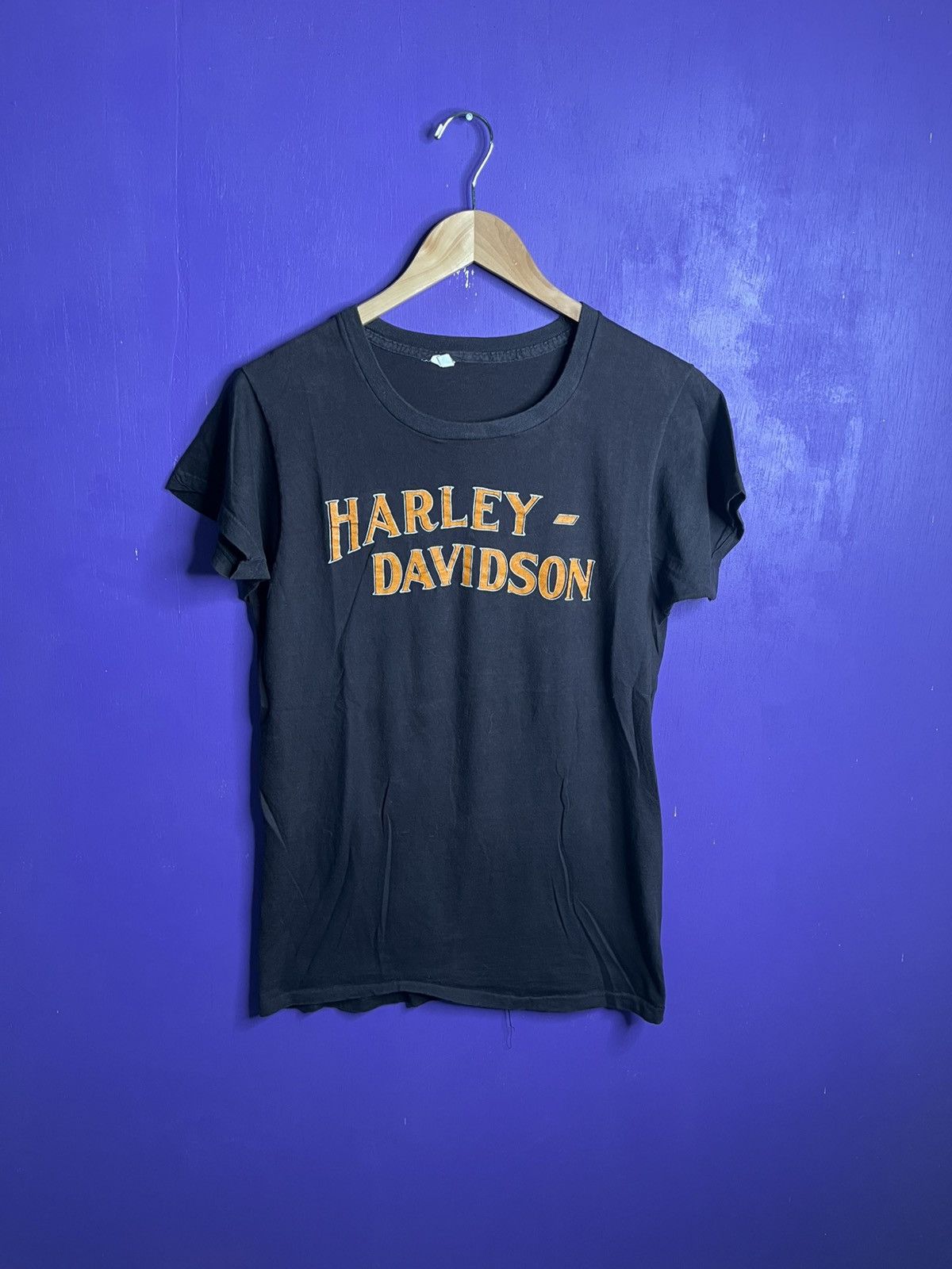 Vintage 70s Harley Davidson Iowa faded t-shirt