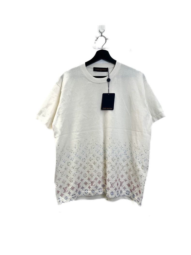 Louis Vuitton Louis Vuitton Rhinestone Gradient Knit Short Sleeve Size US M / EU 48-50 / 2 - 2 Thumbnail