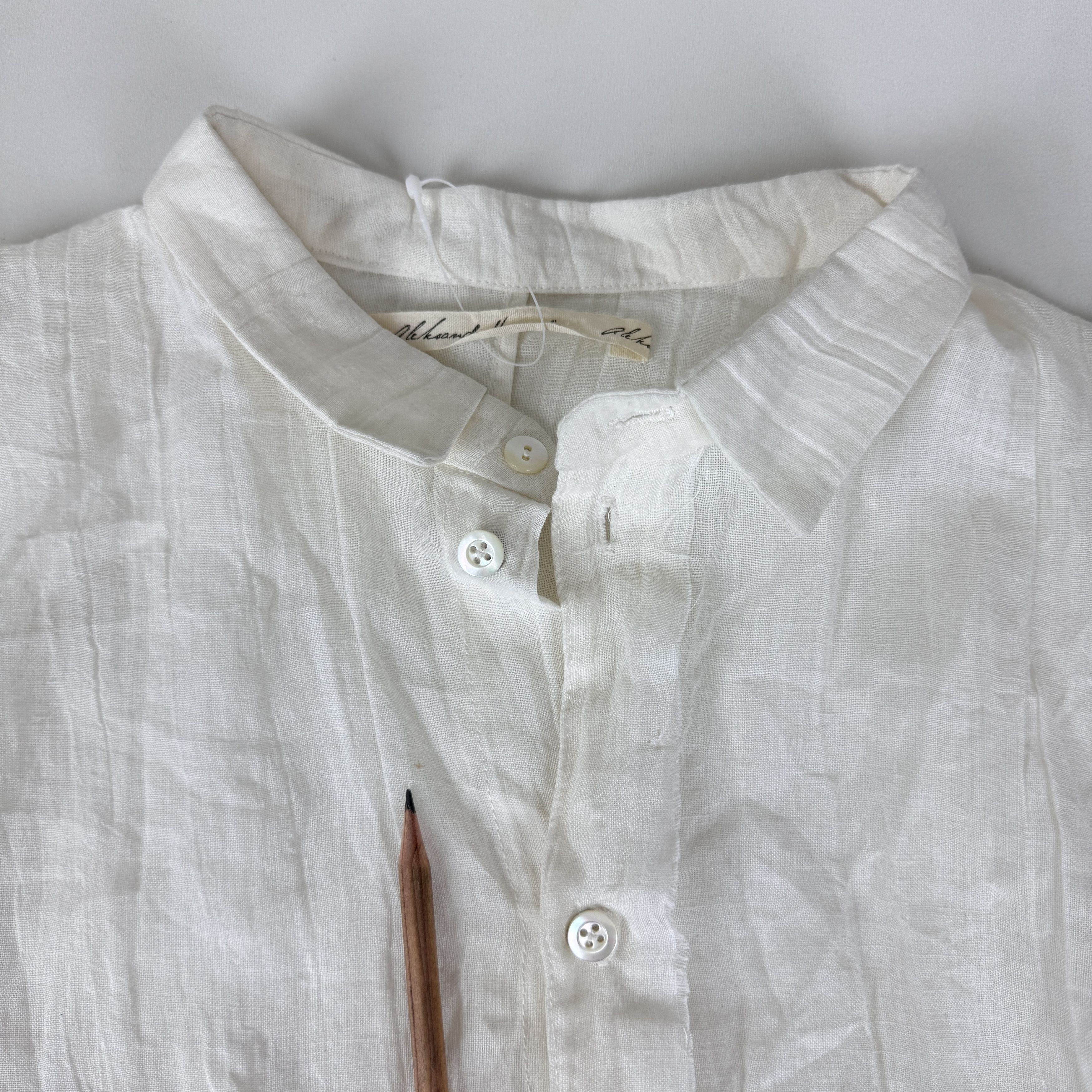 Aleksandr Manamis Asymmetric Cotton Shirt Size M / US 6-8 / IT 42-44 - 7 Thumbnail