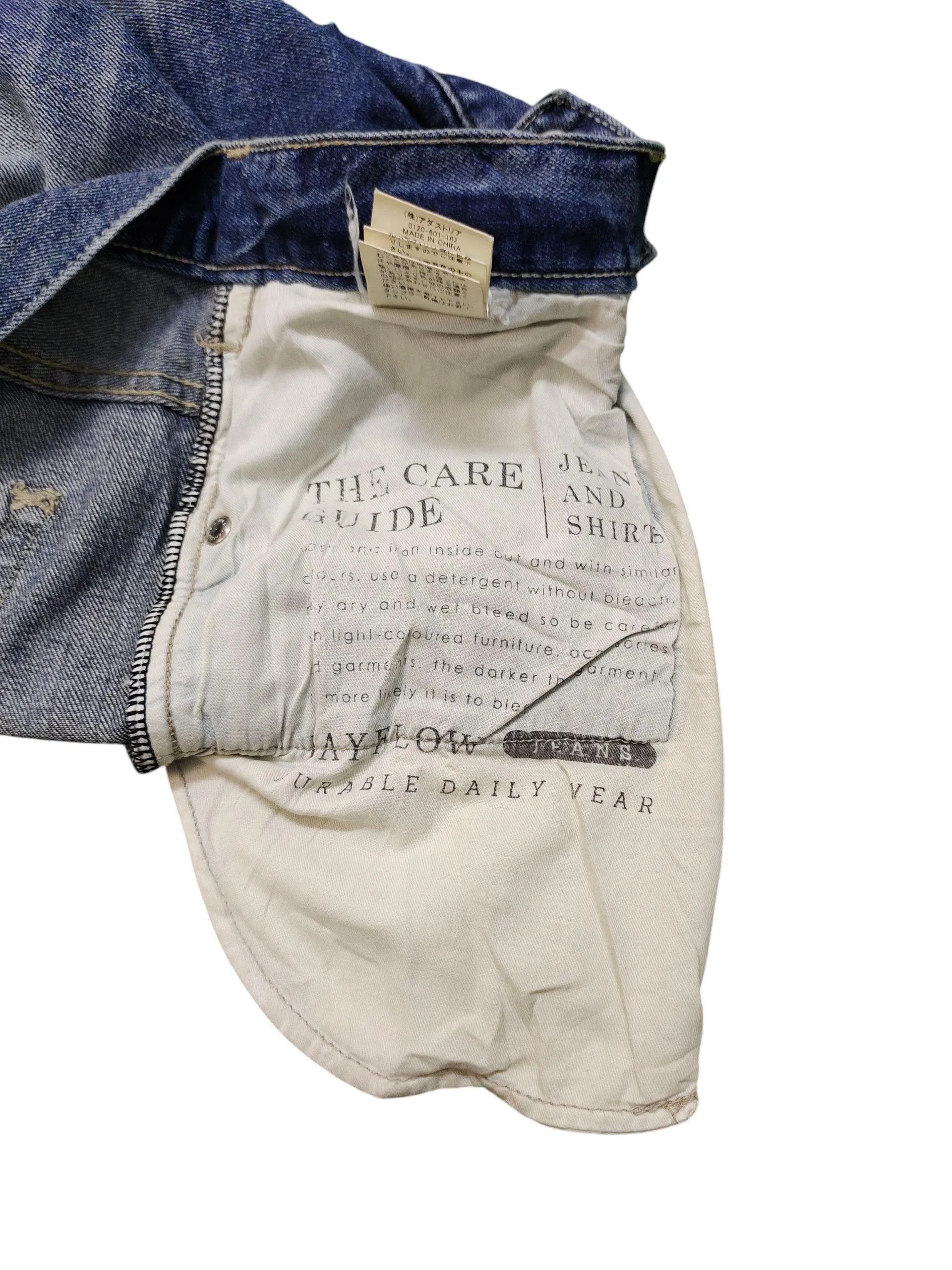Kapital Vintage Bayflow Japan Patchwork Distress Denim Jeans Skinny Size US 29 - 6 Thumbnail