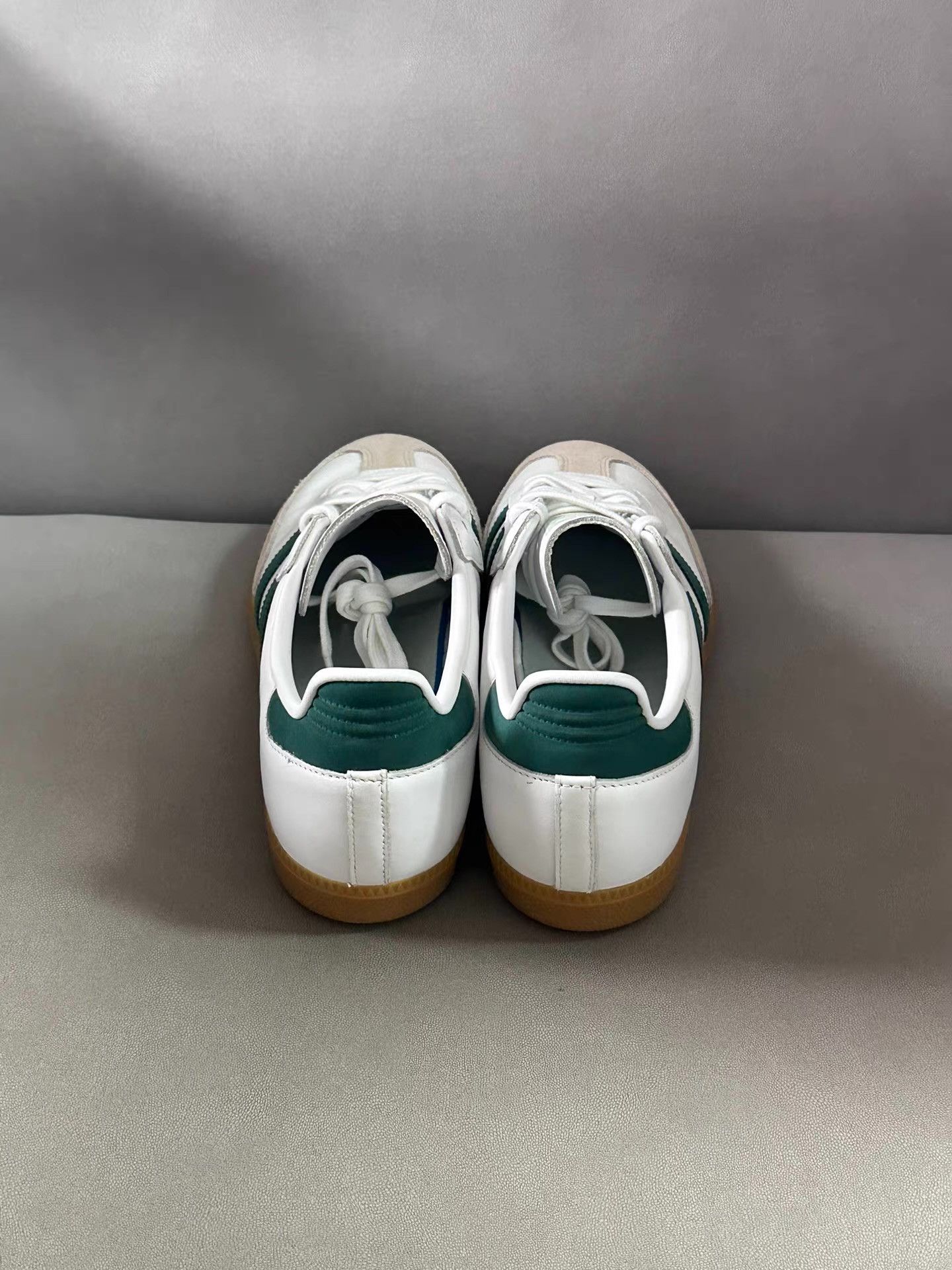 Adidas adidas Samba White & Green Ｑ20 Size US 9.5 / EU 42-43 - 2 Thumbnail