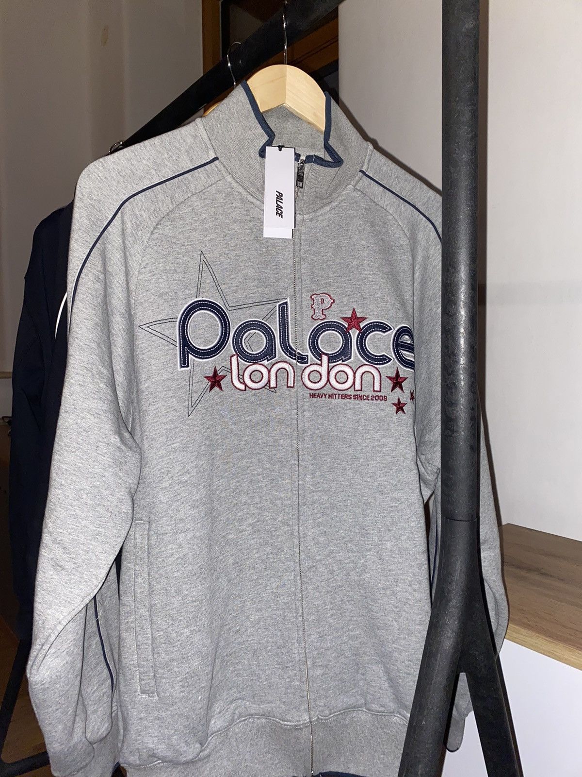 Palace Palace Grimey Zip Funnel grey | Grailed