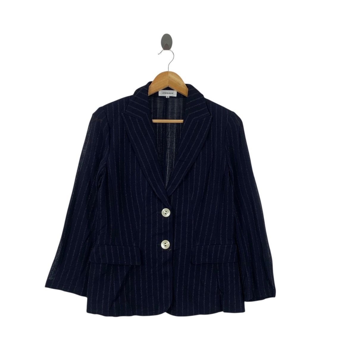 Vintage Vintage LAPINE BLANCHE JAPAN Collection Striped 2 Button Size S / US 4 / IT 40 - 4 Thumbnail
