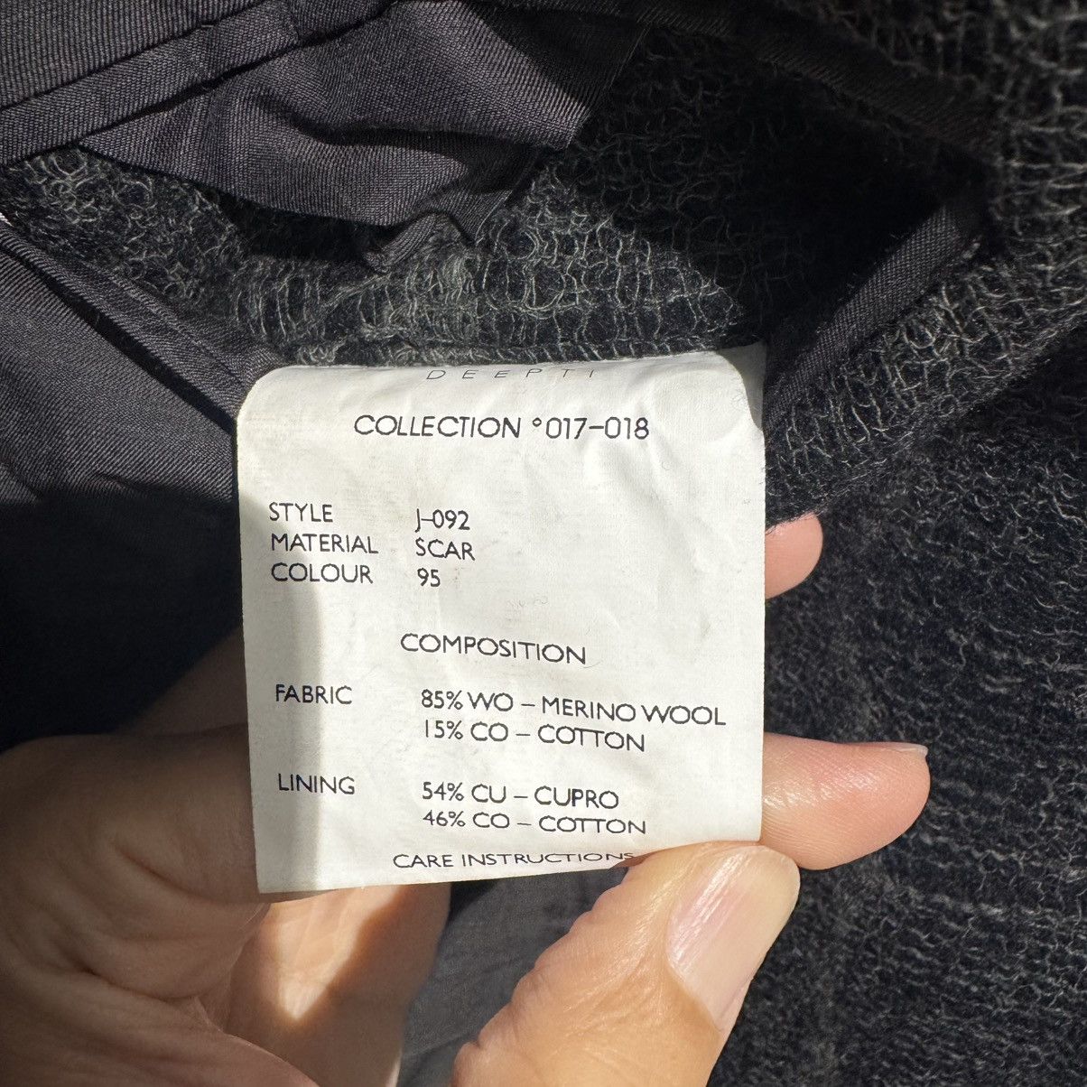 Deepti Deepti Black Wool Membrane Sleeve Long Jacket – Size 48 Size US M / EU 48-50 / 2 - 16 Thumbnail