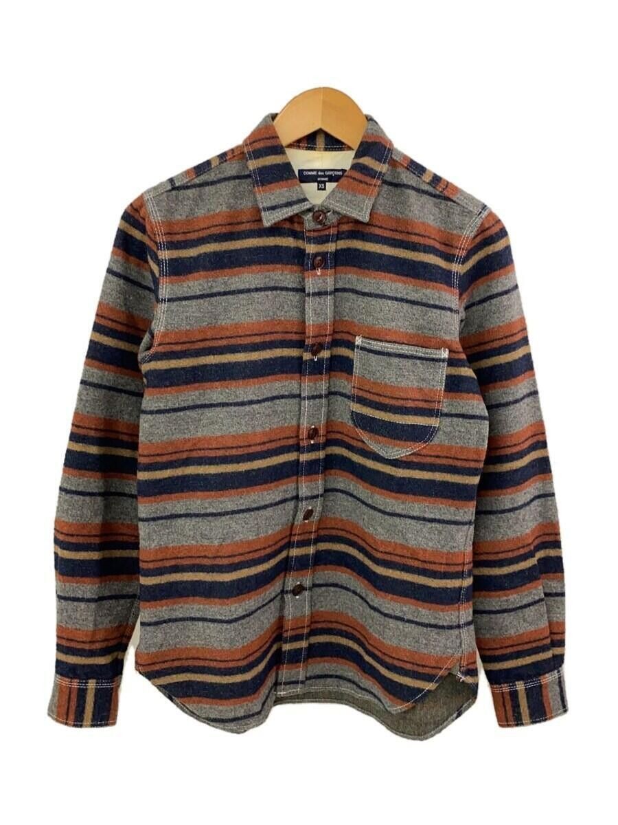 Comme des Garcons × Comme des Garcons Homme Wool Striped Button Shirt Size US XS / EU 42 / 0 - 1 Thumbnail