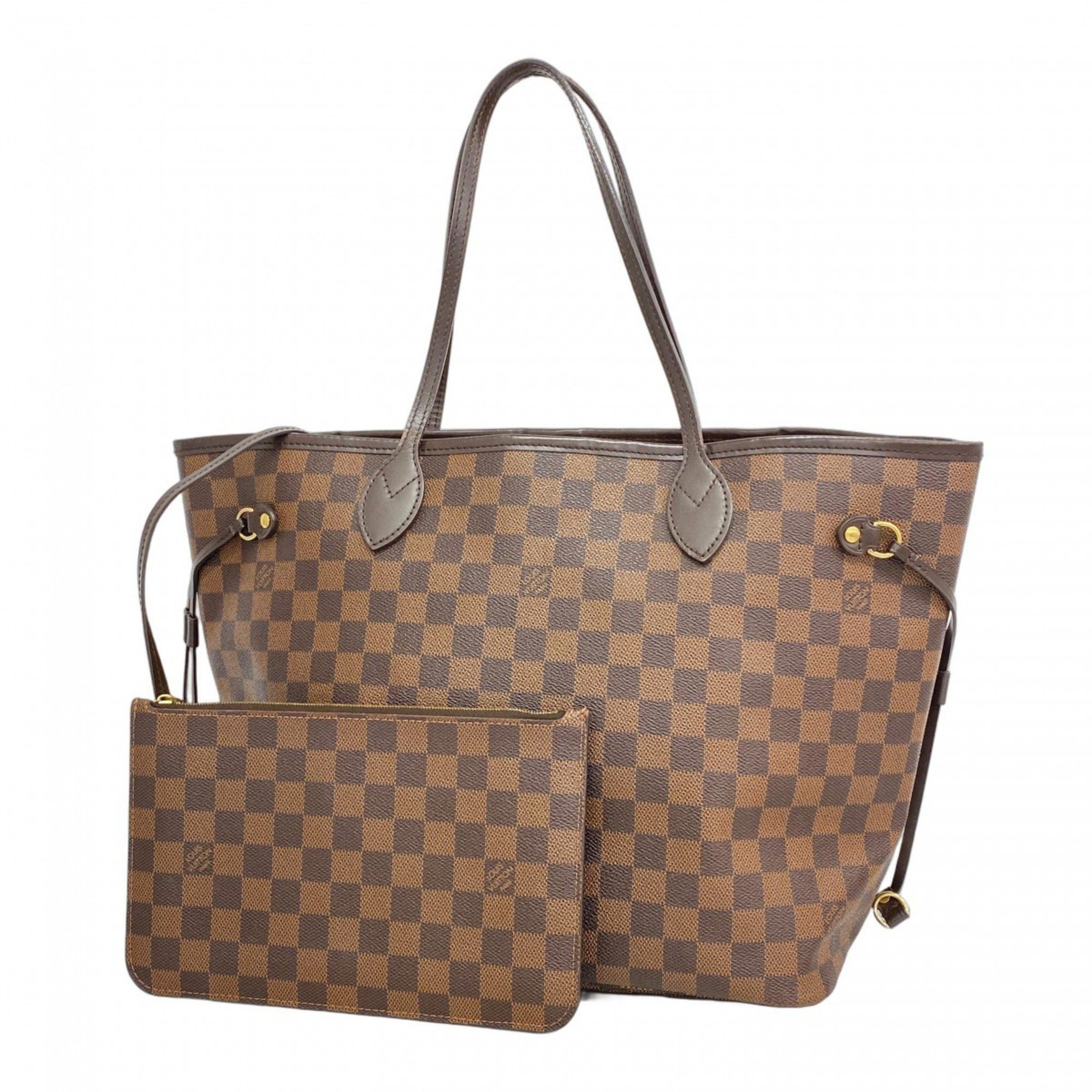 Louis Vuitton Tote Bag Damier Neverfull Mm N40599 Ebene Women's