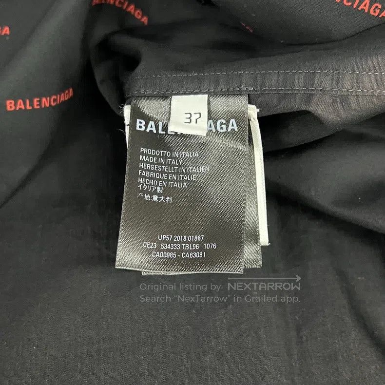 Balenciaga Balenciaga size 37 Bullet Screen Letter Shirt Size US XS / EU 42 / 0 - 6 Thumbnail