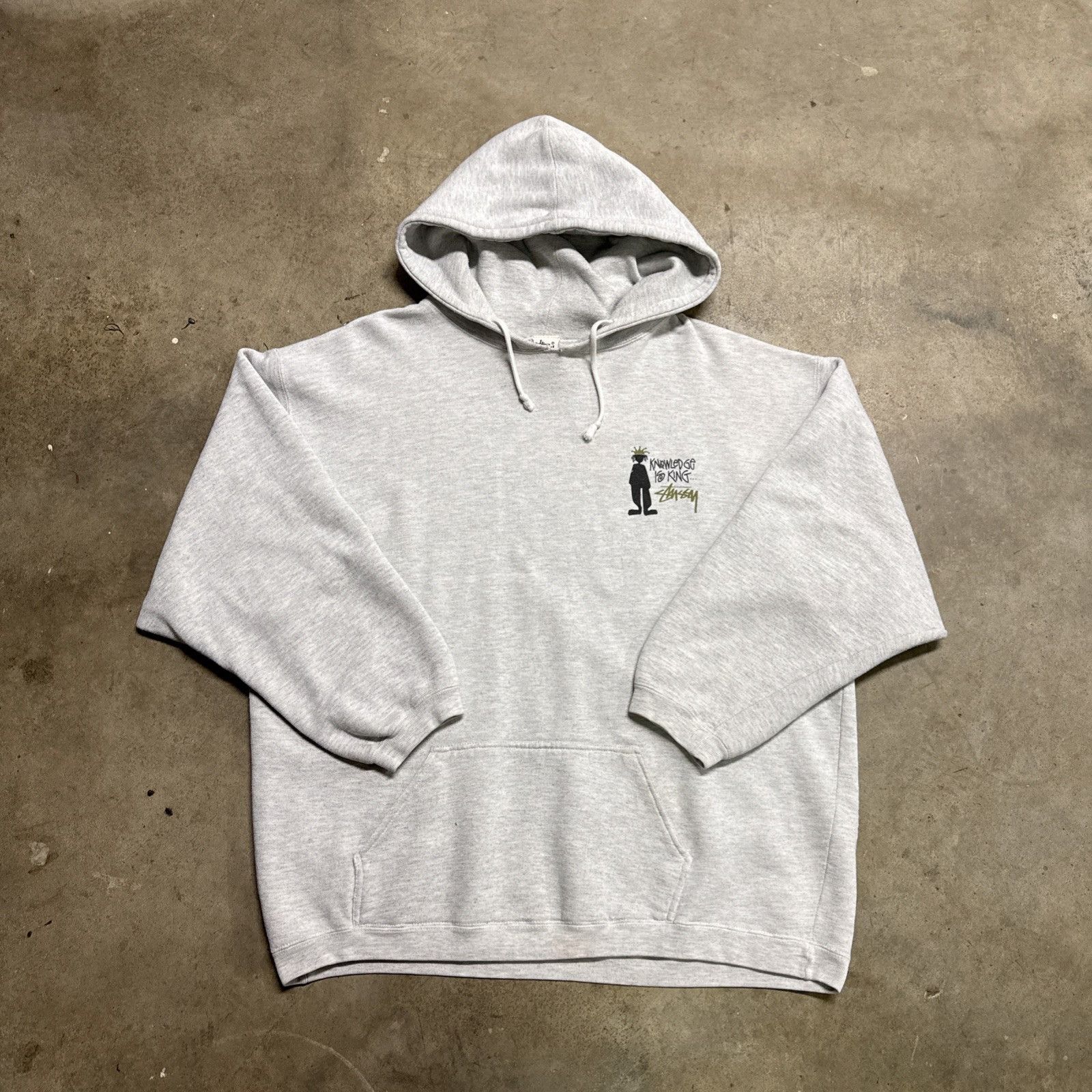Stussy Vintage Stussy Hoodie Mens XL Gray 80s Skate RARE Knowledge Size US XL / EU 56 / 4 - 9 Thumbnail