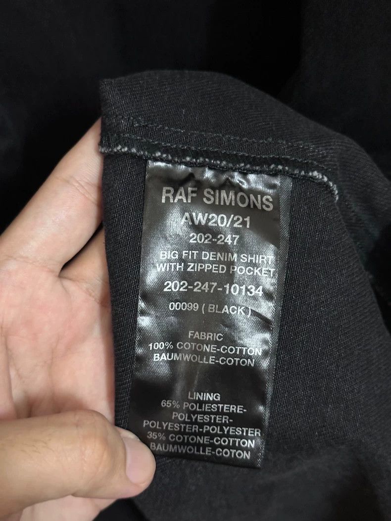 Raf Simons Raf simons 20AW Chain Washed Black Silhouette Shirt Jacket Size US M / EU 48-50 / 2 - 7 Thumbnail