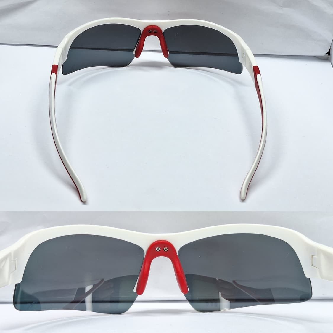 Other VINTAGE 2000s Y2K White & Red Sporty Goggle Sunglasses Size ONE SIZE - 7 Thumbnail