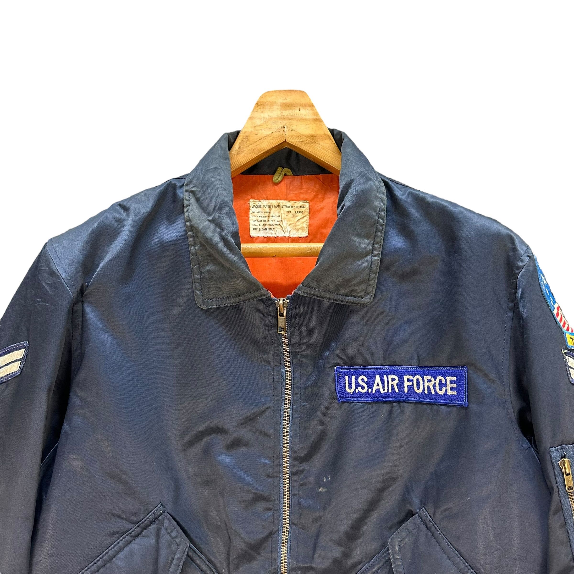 Vintage MA1 Flight Jacket US AIR FORCE TOMCAT Patches #A46-1082 Size US L / EU 52-54 / 3 - 2 Thumbnail