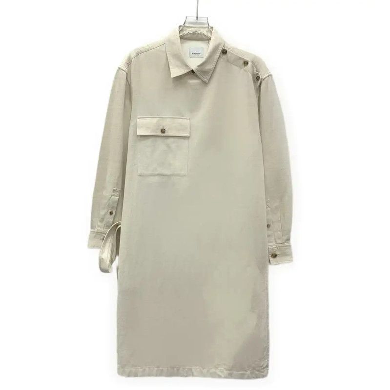 Burberry Burberry Beige Cotton Women's Dress Size ONE SIZE - 1 Thumbnail