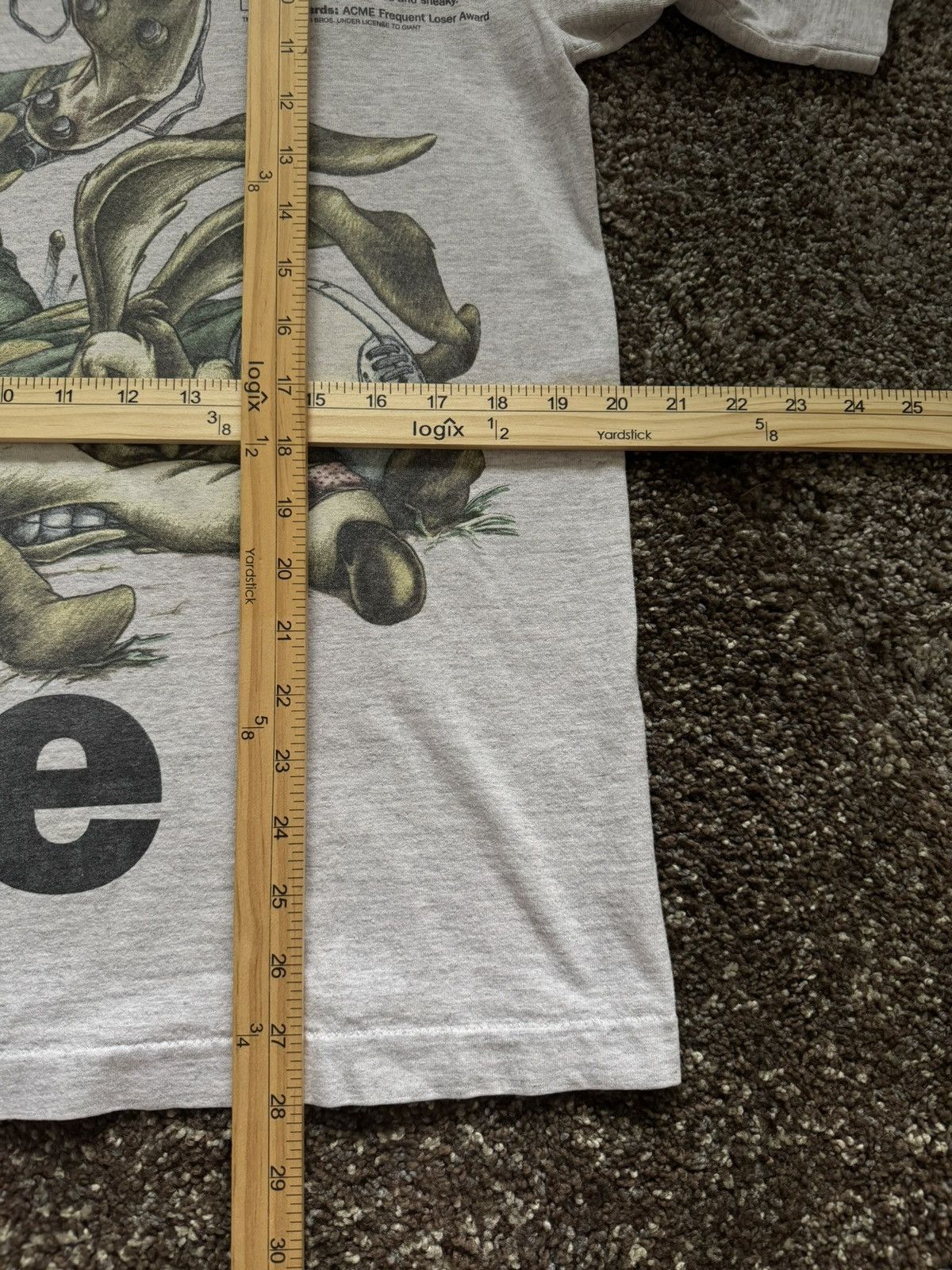 Other Vintage 90s Looney Tunes Wile E. Coyote Grey t-shirt Size US L / EU 52-54 / 3 - 2 Thumbnail
