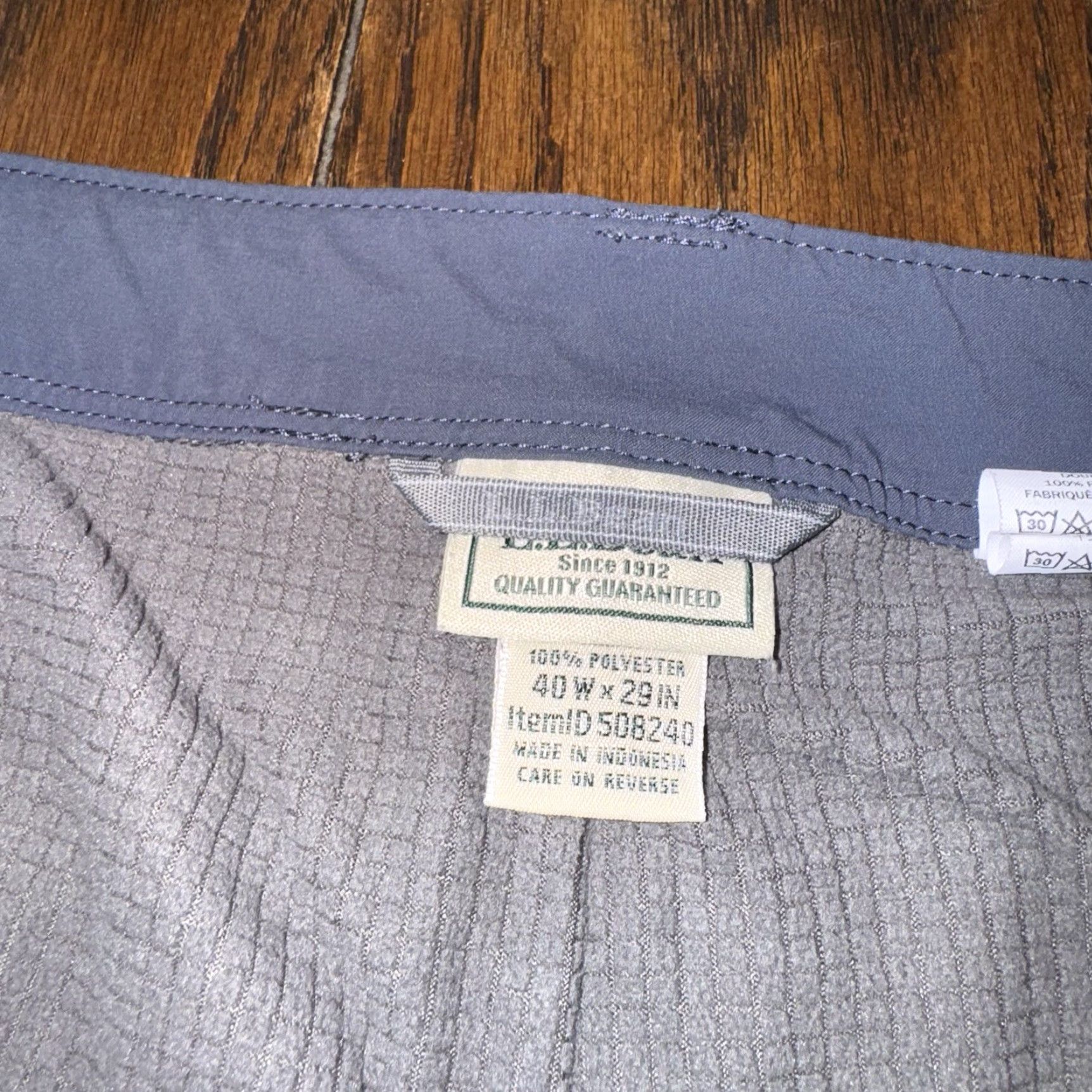 Vintage LL Bean Pants Mens 40x23 Blue Cresta Hiking Standard Fit Fleece Lined 508240 Size US 40 / EU 56 - 6 Thumbnail