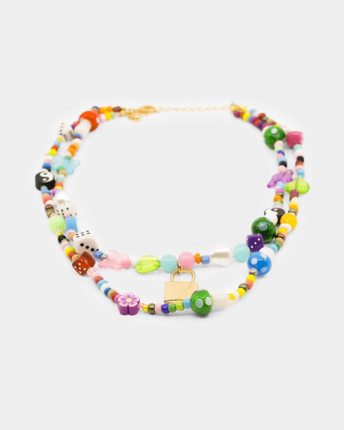 Other Bead Double Chain Necklace Size ONE SIZE - 1 Thumbnail