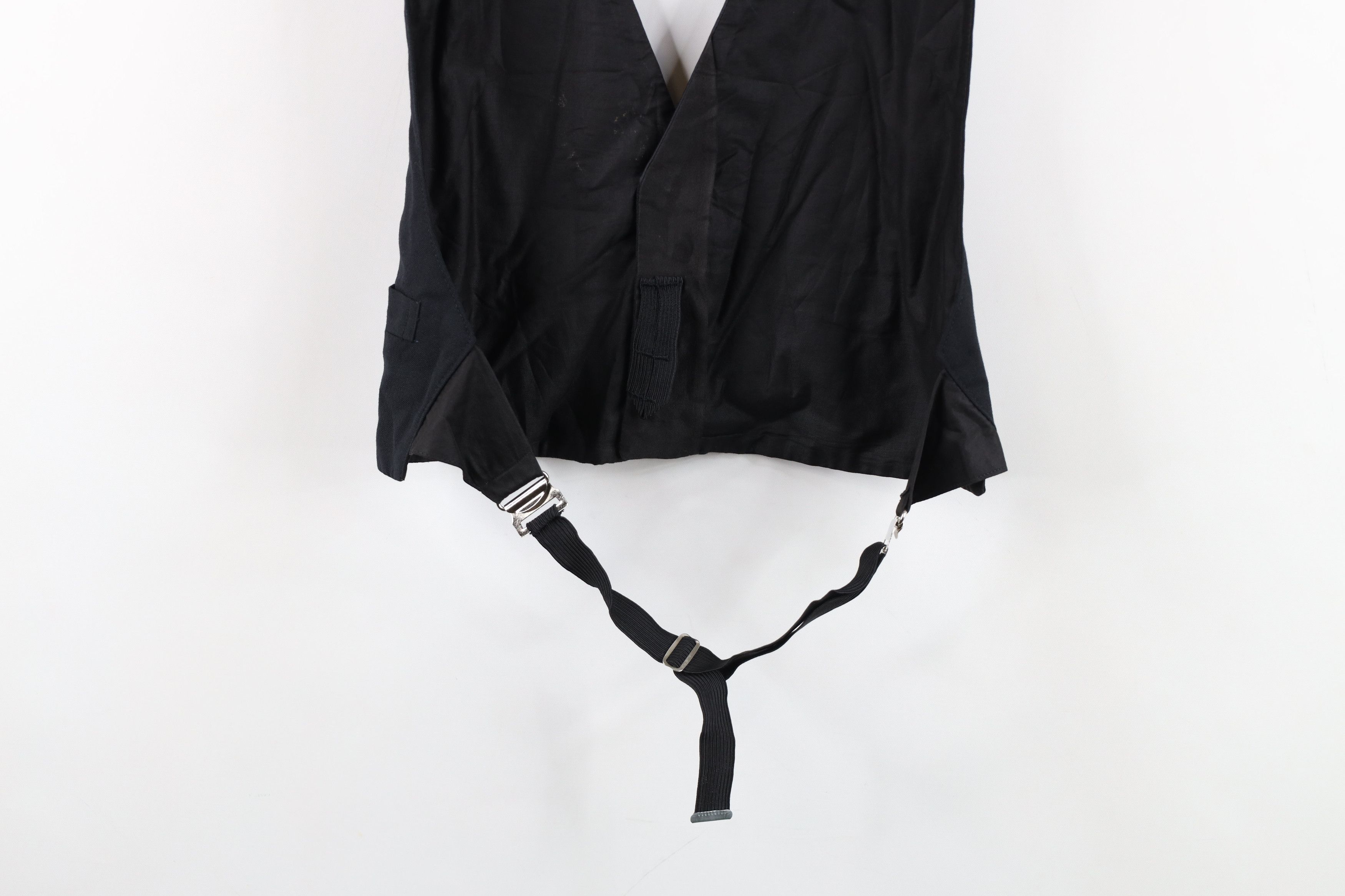 Vintage Vintage 30s 40s Rockabilly Gabardine Satin Trim Suit Vest Size US XL / EU 56 / 4 - 15 Thumbnail