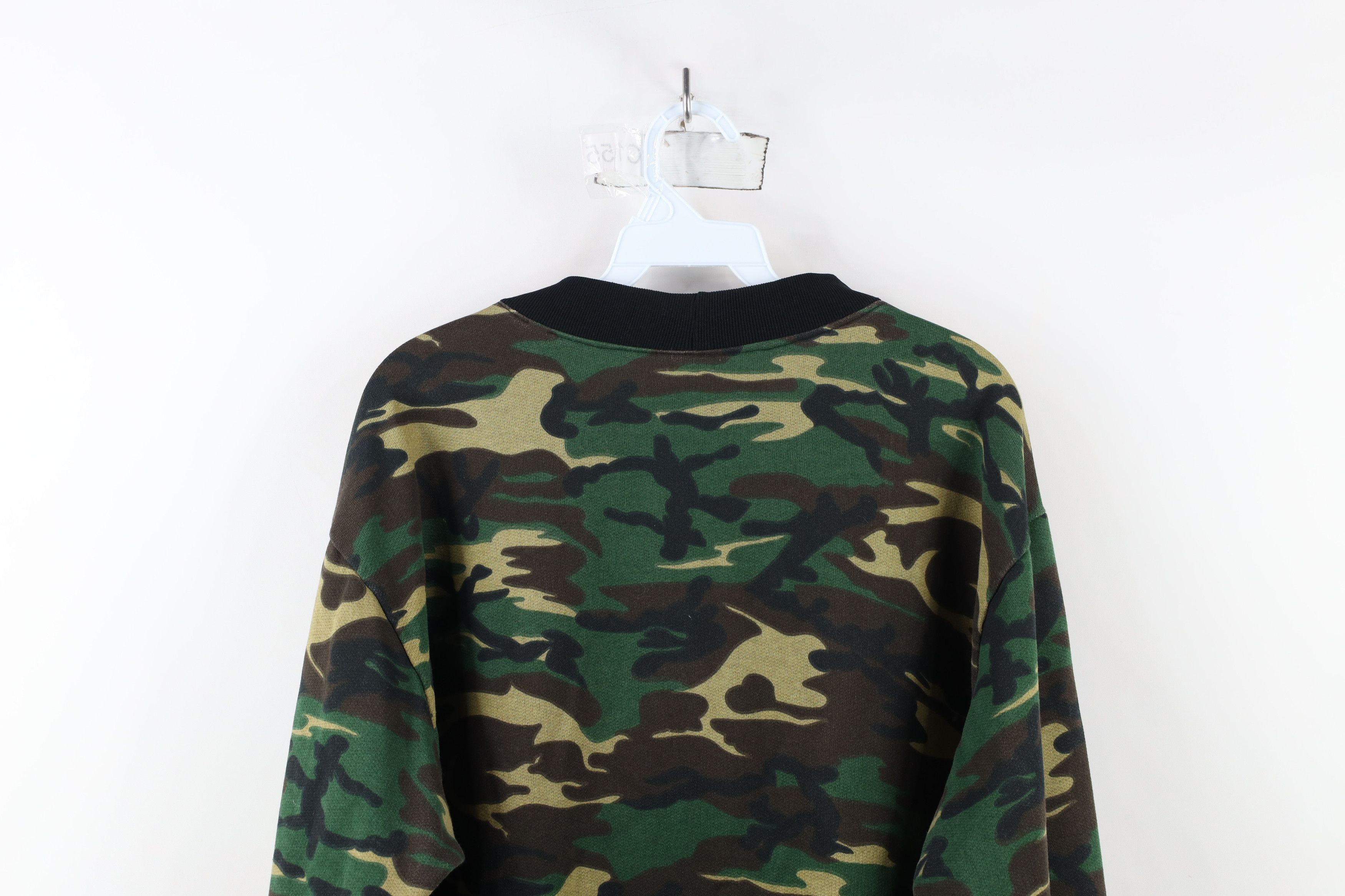 Vintage Vintage 90s Streetwear Faded Camouflage Crewneck Sweatshirt Size US XL / EU 56 / 4 - 11 Thumbnail