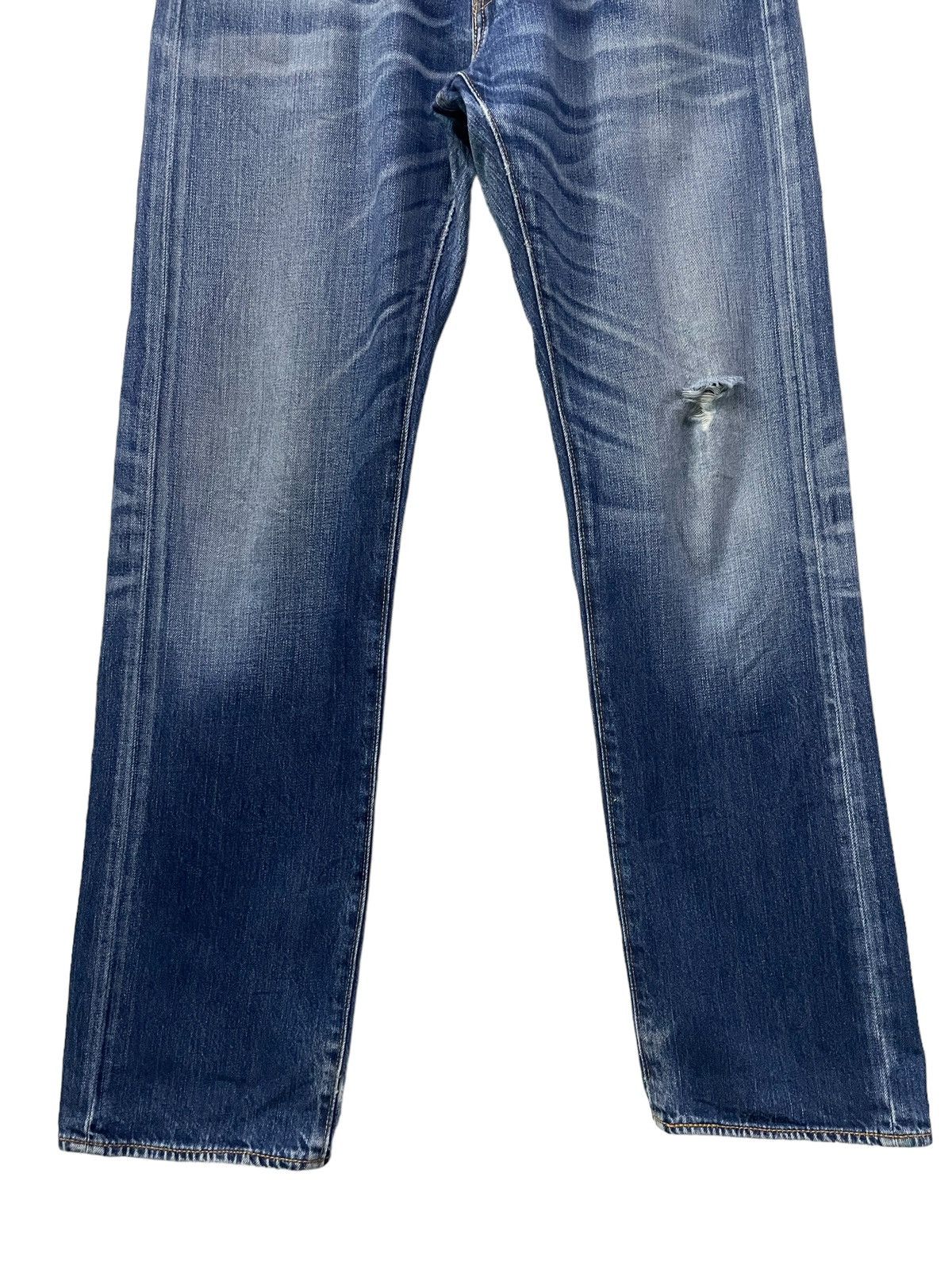 Levi's × Vintage Vintage Levis 505 Distressed Blue Wash Jeans Size US 33 - 4 Thumbnail