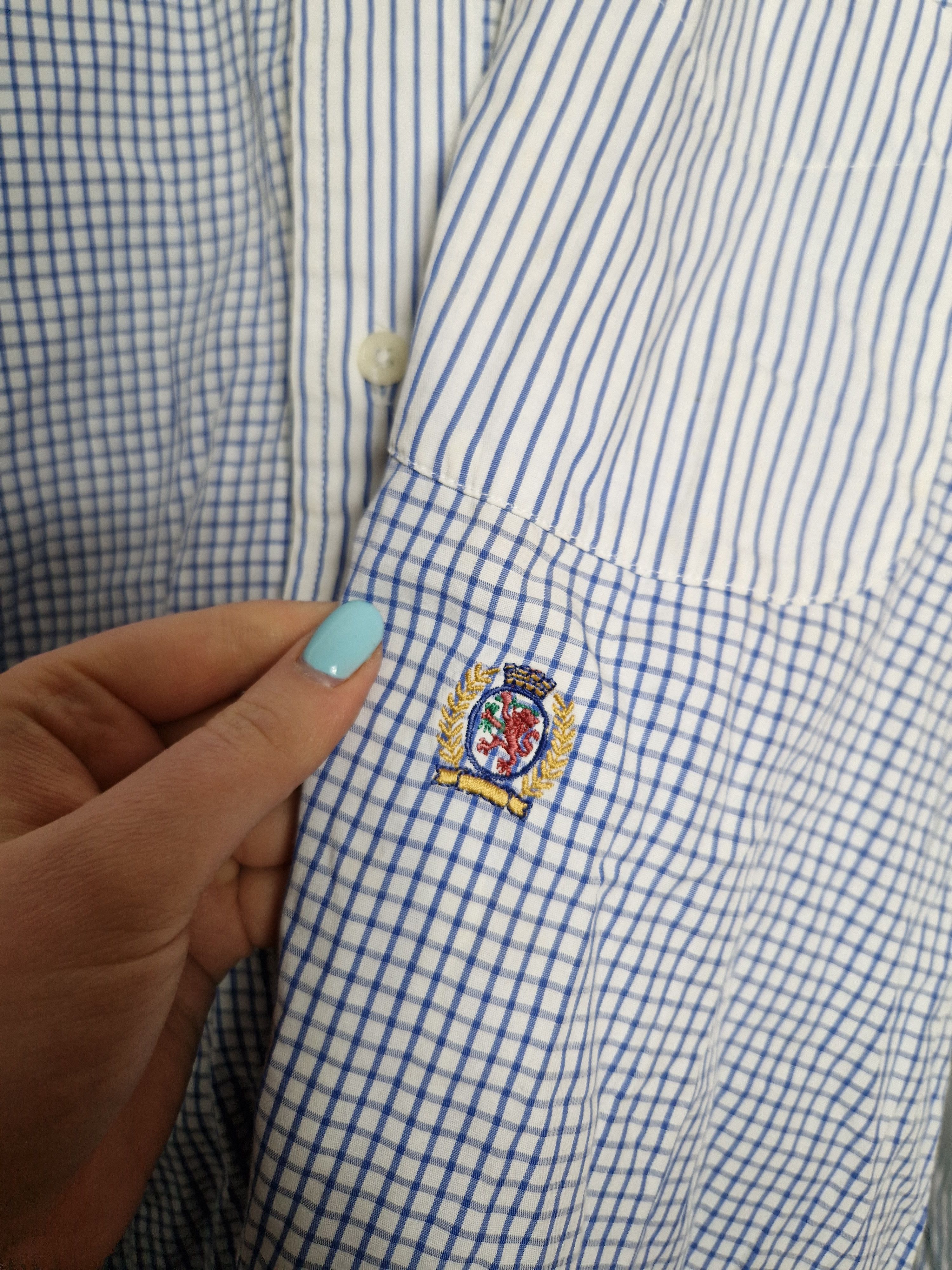 Tommy Hilfiger × Vintage Tommy Hilfiger vintage 90s shirt Size US XL / EU 56 / 4 - 11 Thumbnail