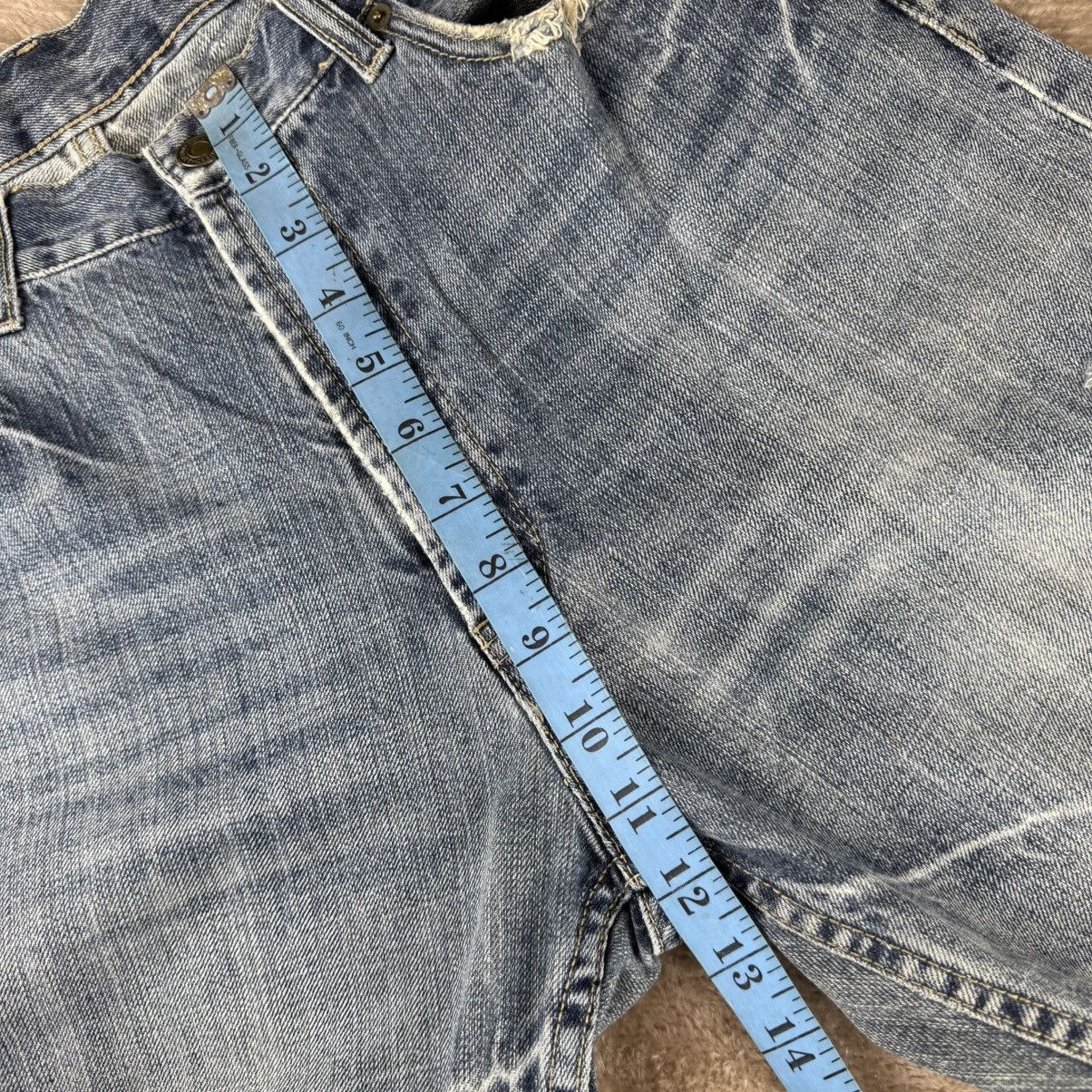 Japanese Brand Vtg art jeans denim sukajan sashiko distressed baggy Size US 31 - 13 Thumbnail