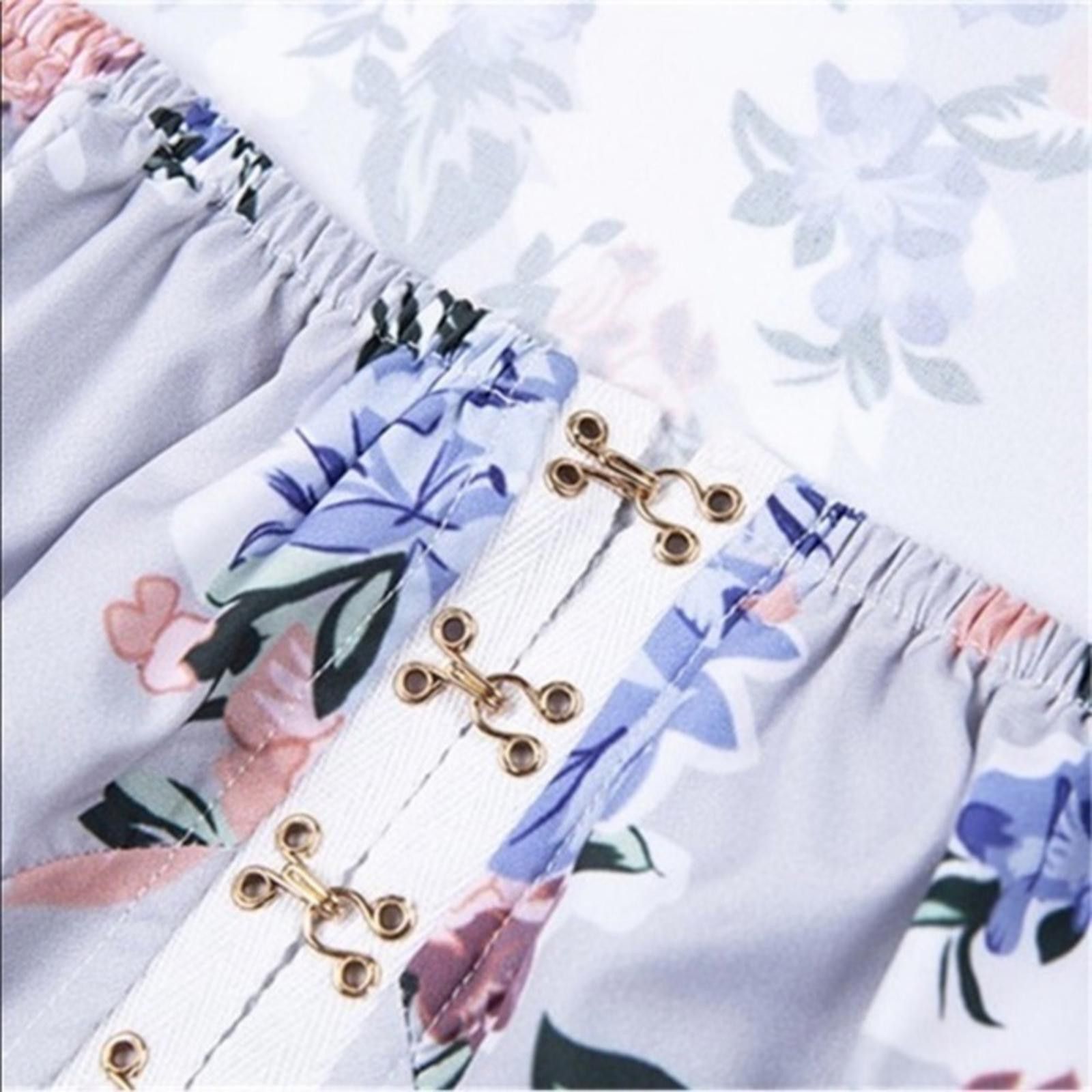 Designer Floral Corset Crop Top NWT​​​​​​​​ Size M / US 6-8 / IT 42-44 - 6 Thumbnail