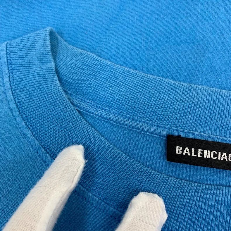 Other Balenciaga Blue logo monogrammed embroidered cotton crew n Size US M / EU 48-50 / 2 - 9 Thumbnail