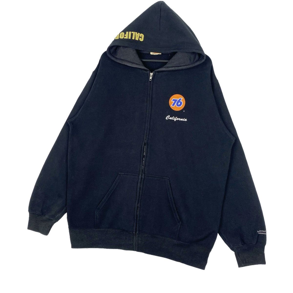 Designer × Vintage 76 Lubricants Hoodie Sweatshirt Full Zip Pullover Jumper Size US XL / EU 56 / 4 - 3 Thumbnail