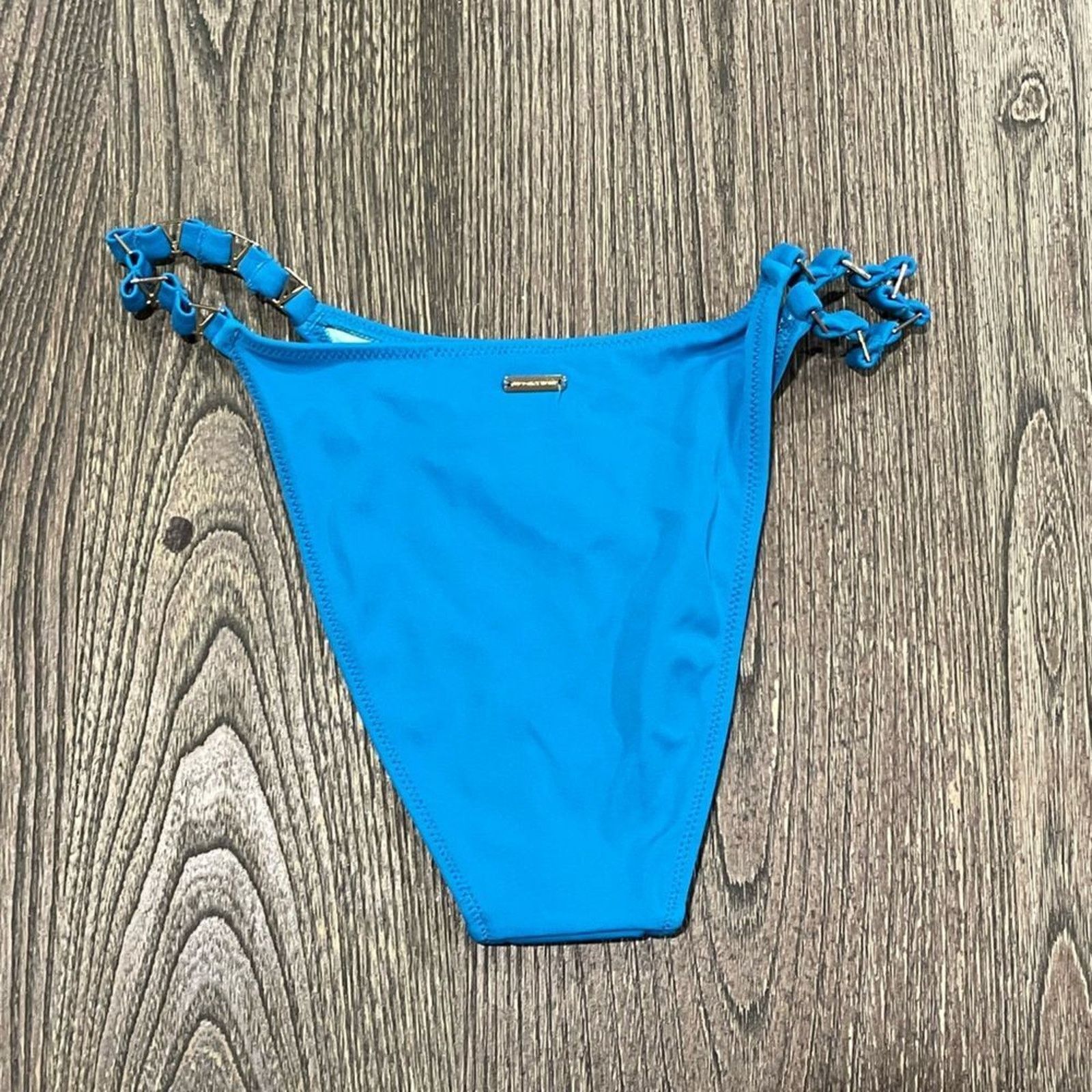 Victoria's Secret NWOT Victoria’s Secret Chain Strap Bikini Swim Bottom Size S Size ONE SIZE - 3 Thumbnail