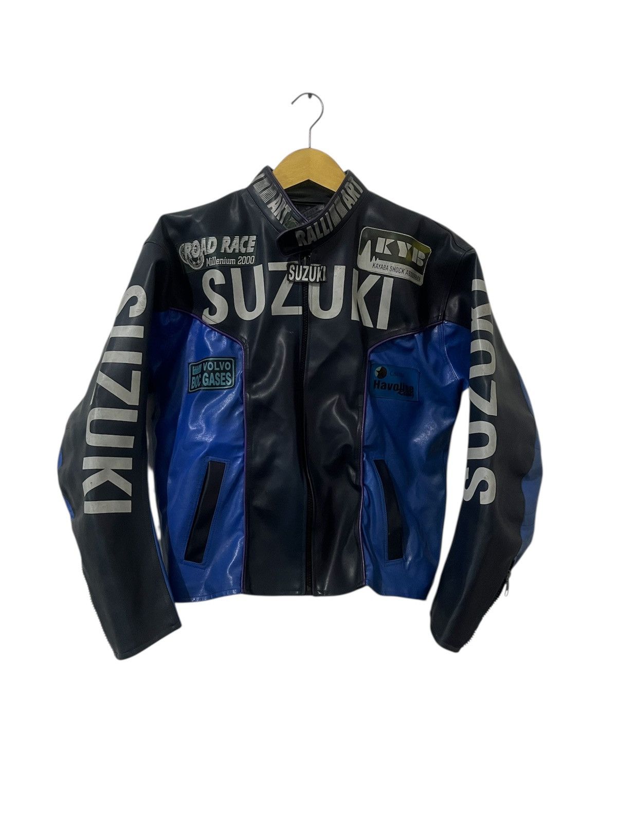Vintage Fin Fin 2000s Racing Motorcycles Vintage Leather Jacket Size US S / EU 44-46 / 1 - 3 Thumbnail