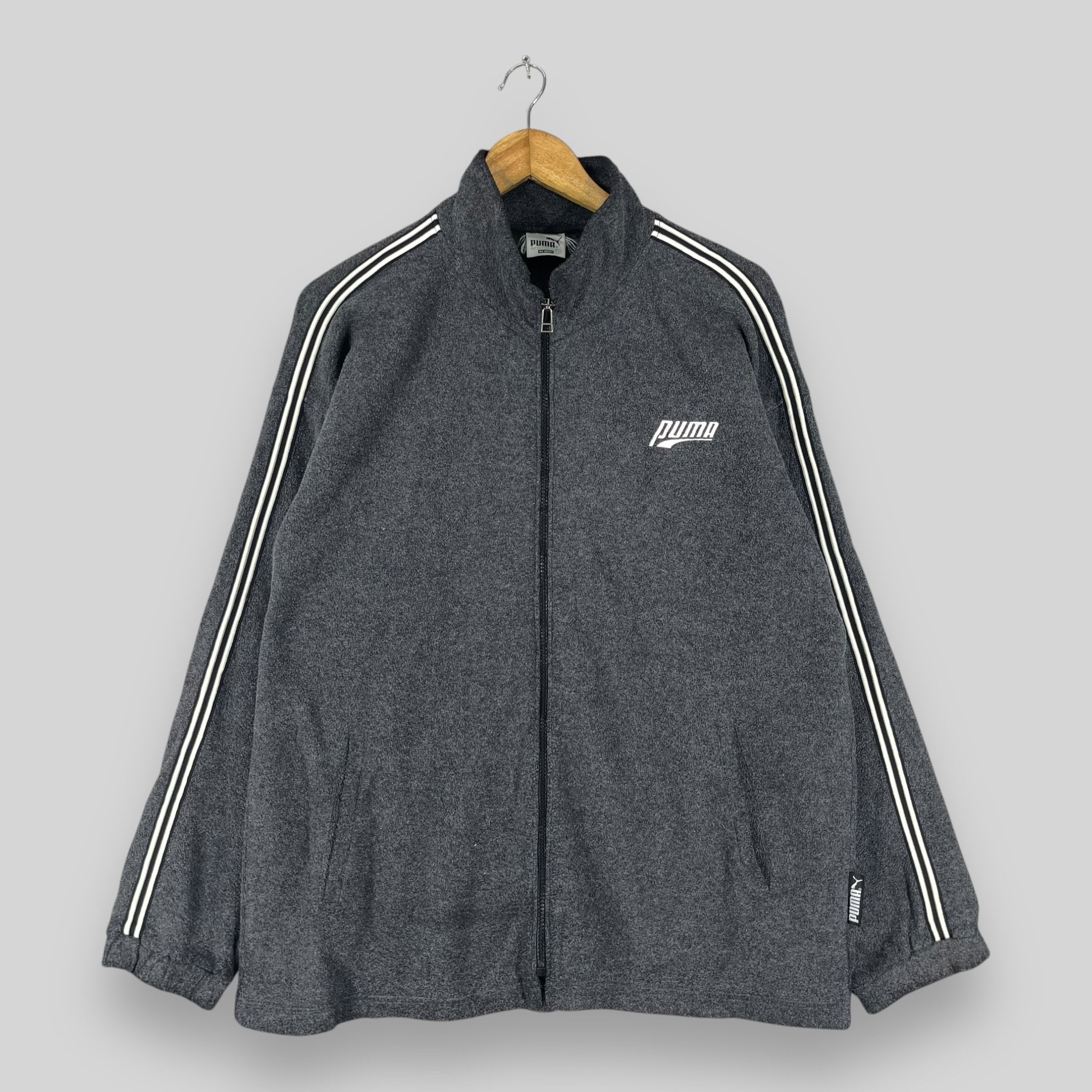 Puma Vintage 90's PUMA Spellout Embroidery Zipper Sweatshirt Size US L / EU 52-54 / 3 - 1 Thumbnail