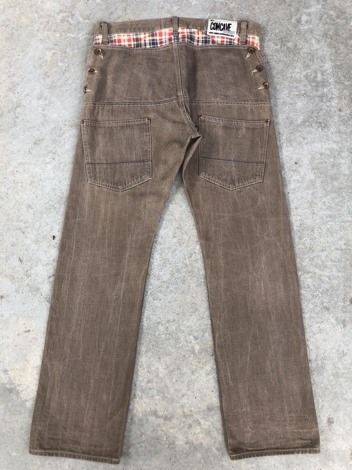 Japanese Brand Japanese Concave attempt Distressed Jeans Size US 35 - 3 Thumbnail
