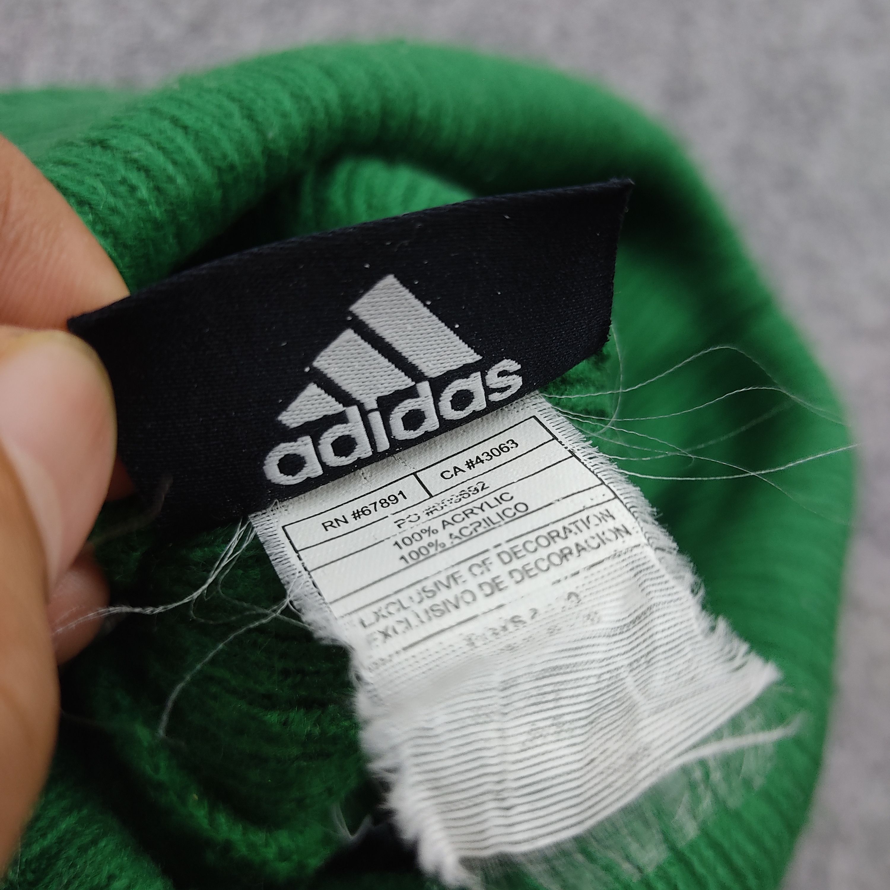 Adidas × NBA × Vintage NBA Boston Celtics by Adidas Beanie / Snow Hat / Snow Cap Size ONE SIZE - 5 Thumbnail