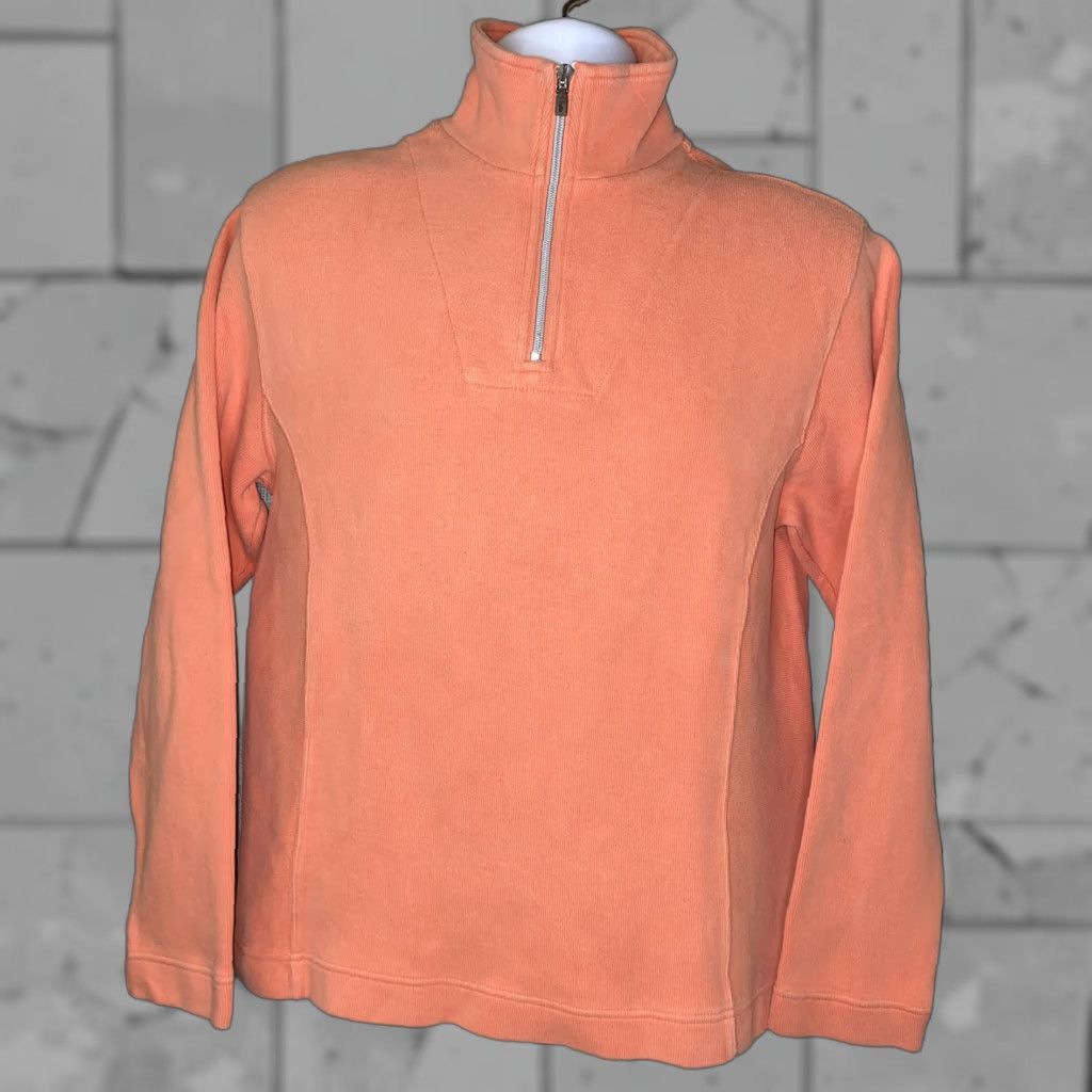 Tommy Bahama Tommy Bahama Orange 1/2 Zip Pullover Sweater - Men - Size S - Cotton Knit - Solid - Vintage? No Size US S / EU 44-46 / 1 - 1 Thumbnail