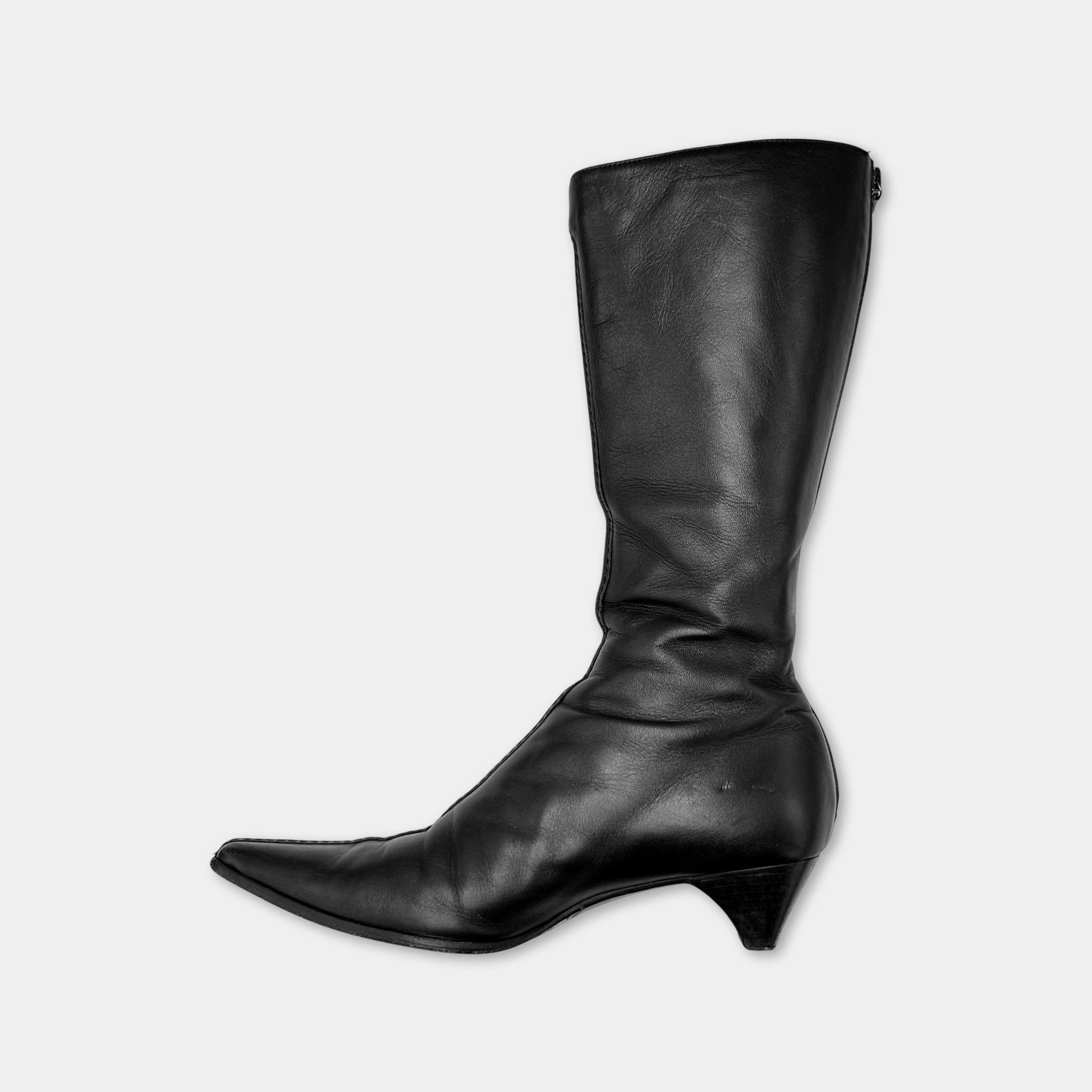 Prada Prada Strap Heel Black Boots Size US 6.5 / IT 36.5 - 4 Thumbnail