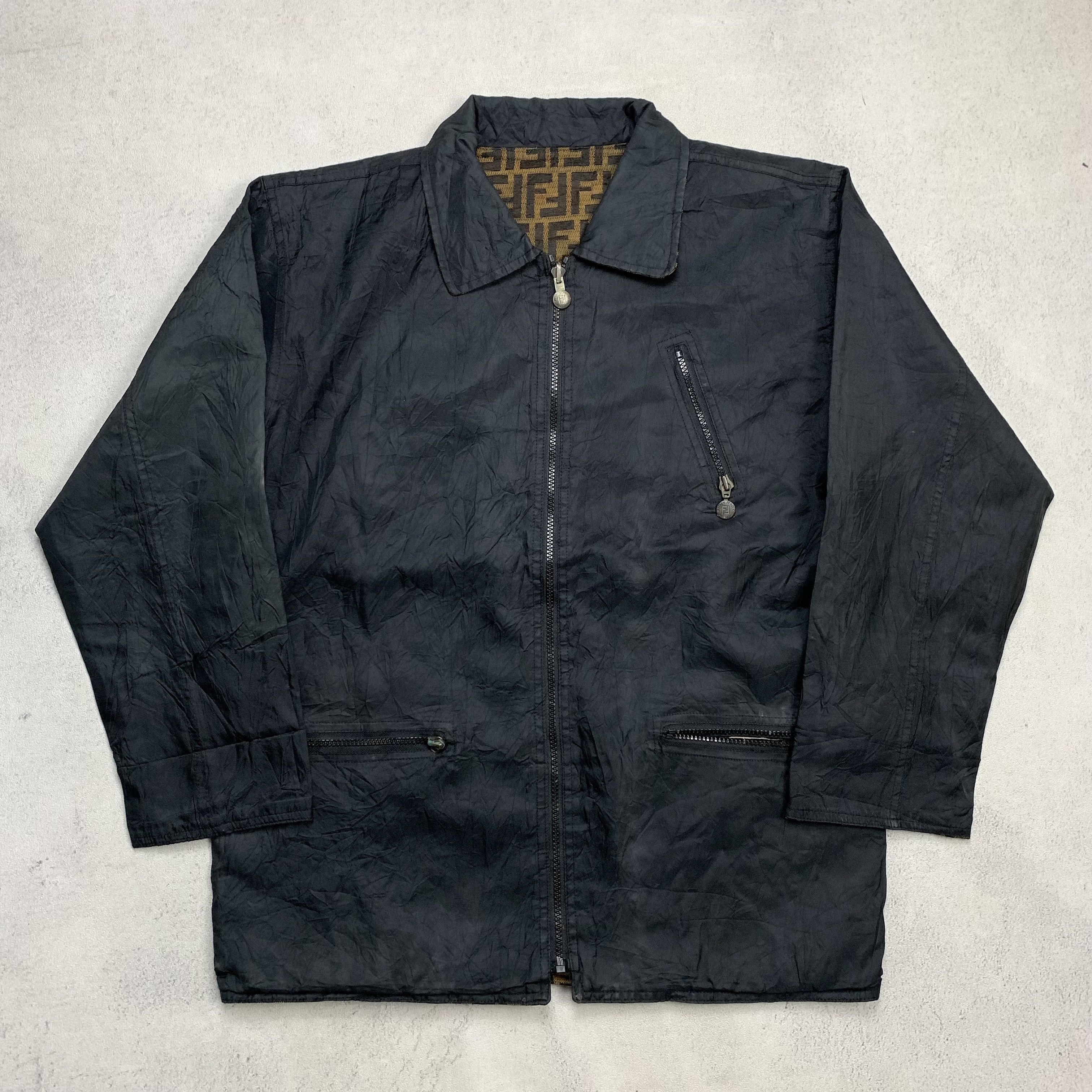 Fendi Vintage Fendi Zucca Monogram Jacket Reversible Size US M / EU 48-50 / 2 - 4 Thumbnail