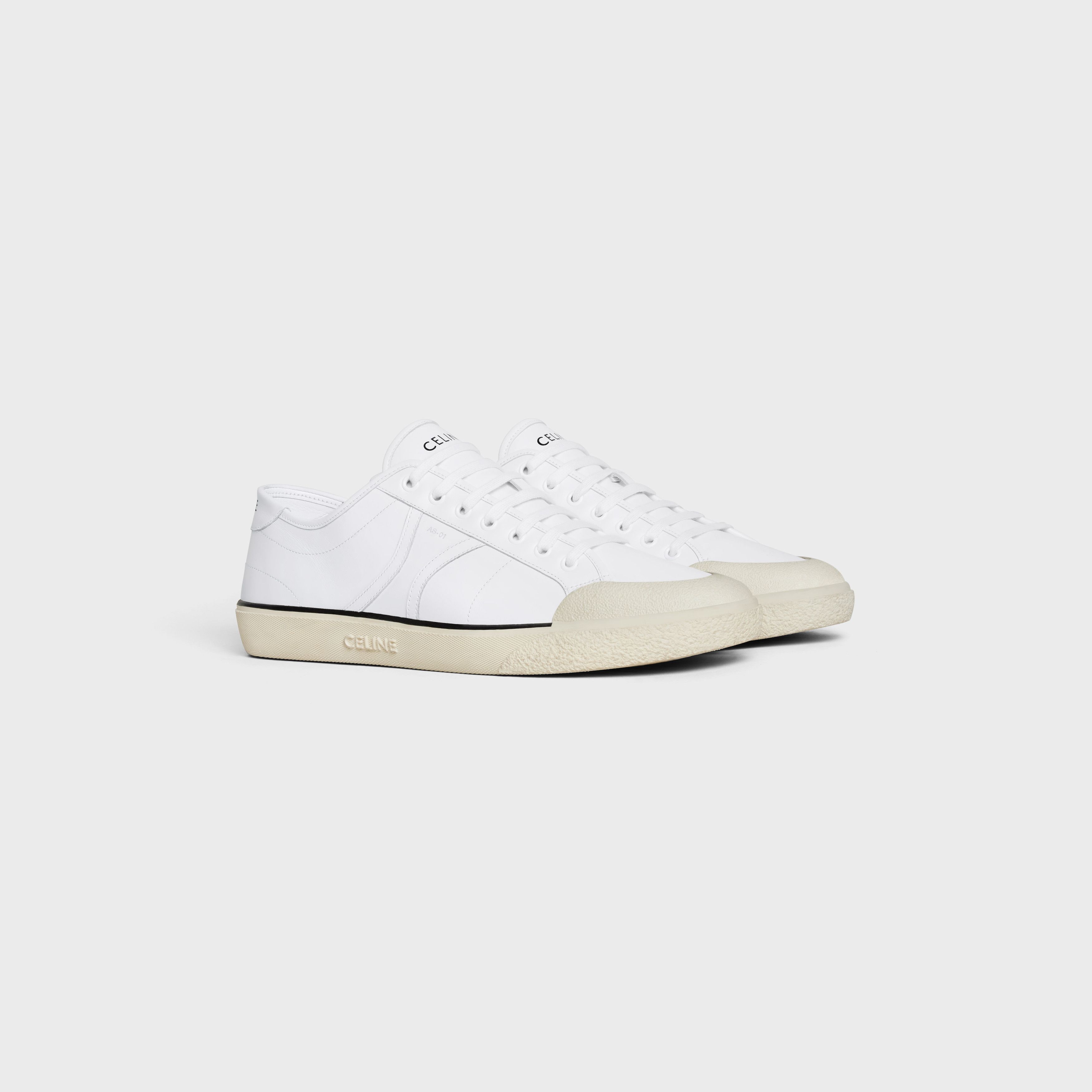 Celine o1bcso1str0925 356223985C As-01 Low-Top Sneakers Optic White Size US 8 / EU 41 - 2 Thumbnail