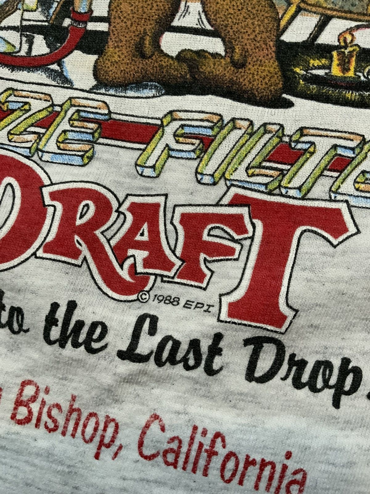 Vintage Vintage 1988 80s Bear Whiz Beer Draft Single Stitch T-Shirt Size US S / EU 44-46 / 1 - 7 Thumbnail