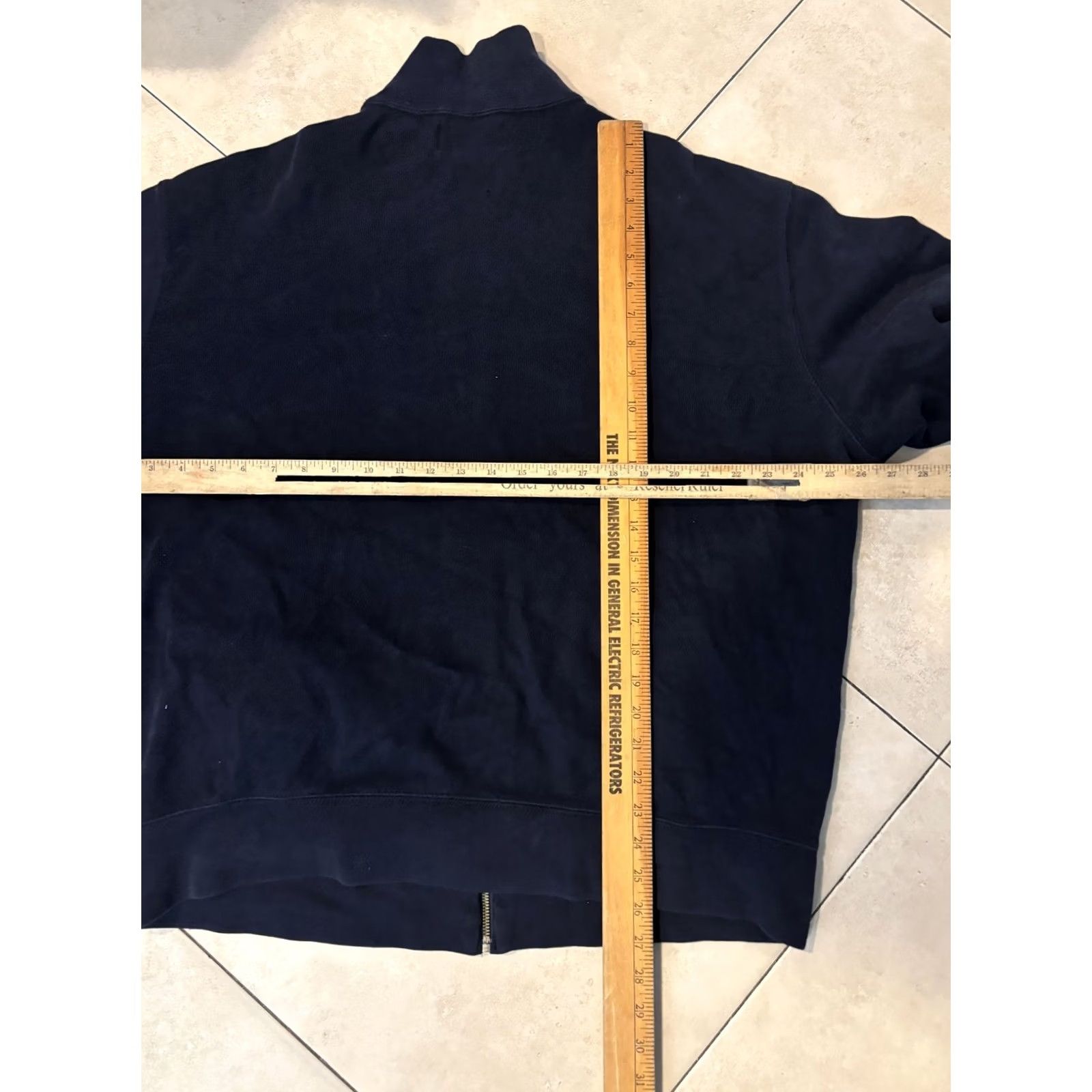 Polo Ralph Lauren Polo Ralph Lauren Sweatshirt Mens XL Navy Blue Full Zip Mock Neck Pony Logo Size US XL / EU 56 / 4 - 7 Thumbnail