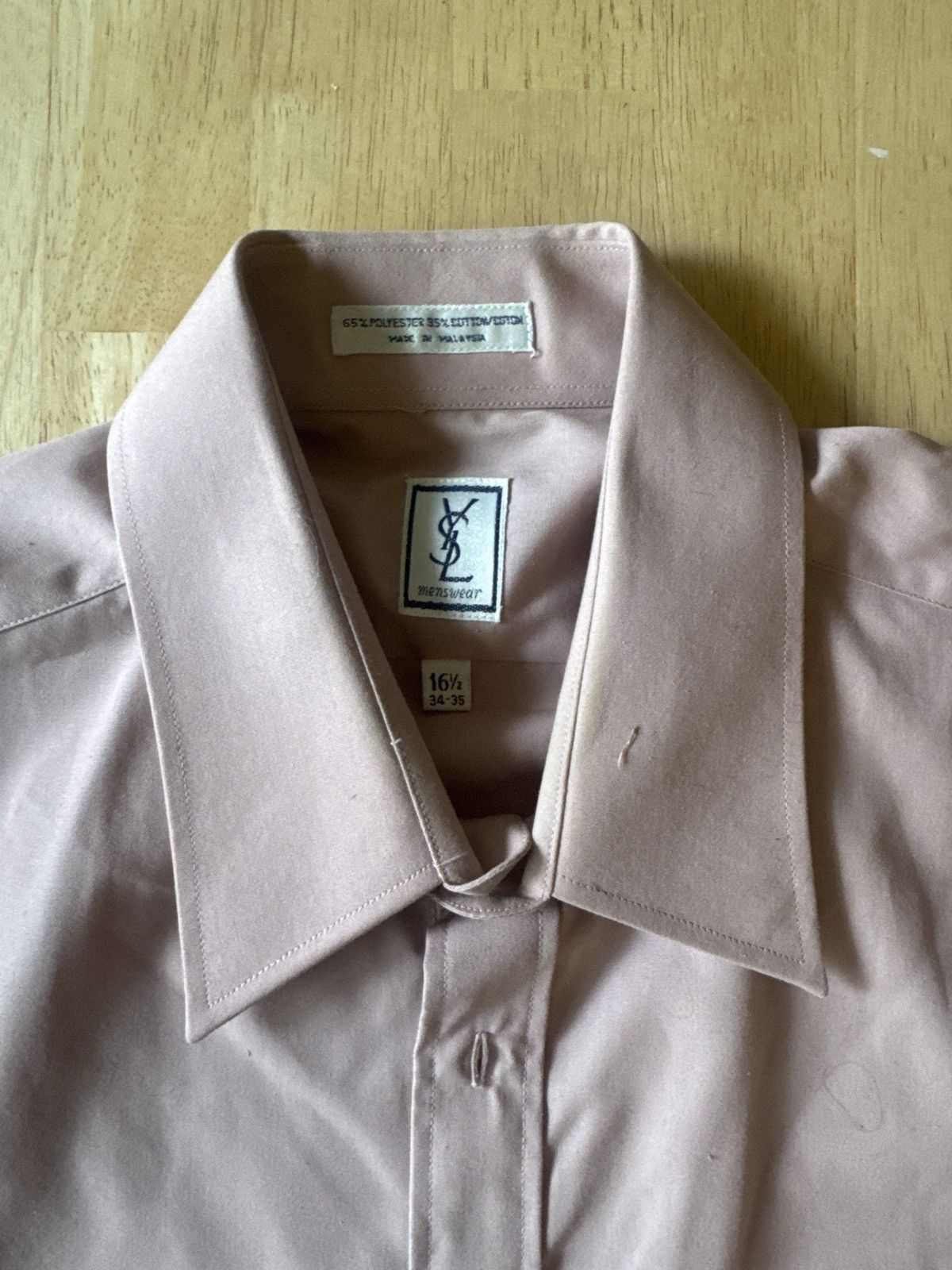 Saint Laurent Paris YSL Pink Button-Up Size US M / EU 48-50 / 2 - 1 Thumbnail