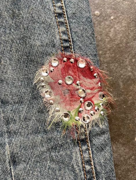 Christian Dior Monsieur Christian Dior 04SS Beaded Denim Blazer Size M / US 6-8 / IT 42-44 - 8 Thumbnail